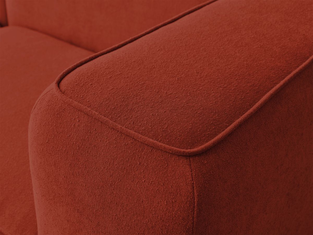 Bobochic Zephyr Ecksofa 260 × 165 cm Strukturstoff Orange Ecke links