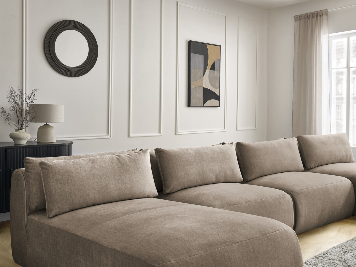 Bobochic Jana Wohnlandschaft Samt Taupe
