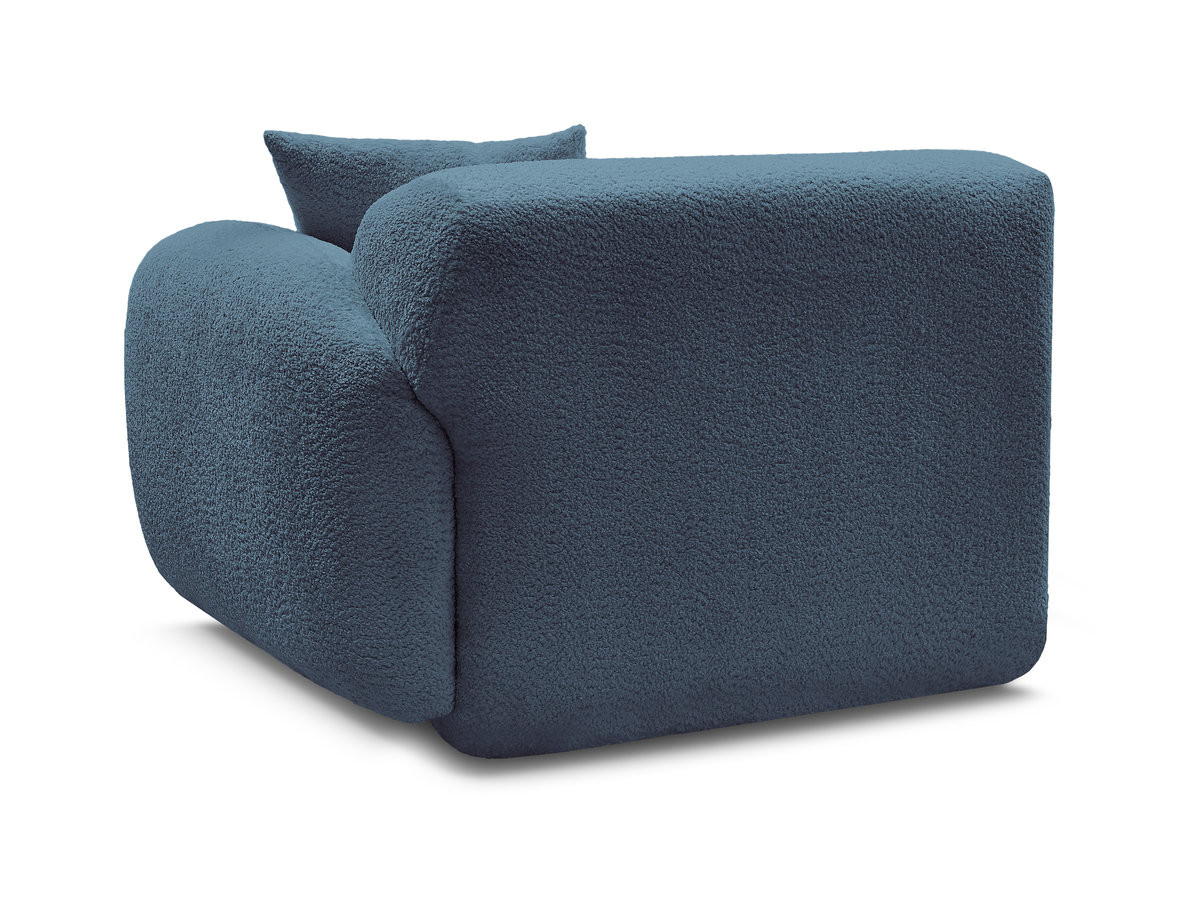 Bobochic Anda Sofamodul 1-Sitzer 104 × 103 cm Chenille Hellblau Ecke rechts