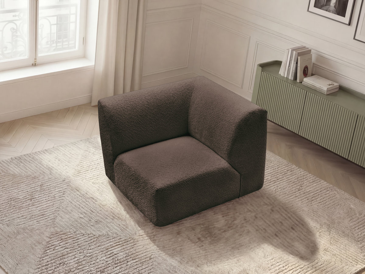 Bobochic Anda Sofa 1-Sitzer Chenille Braun