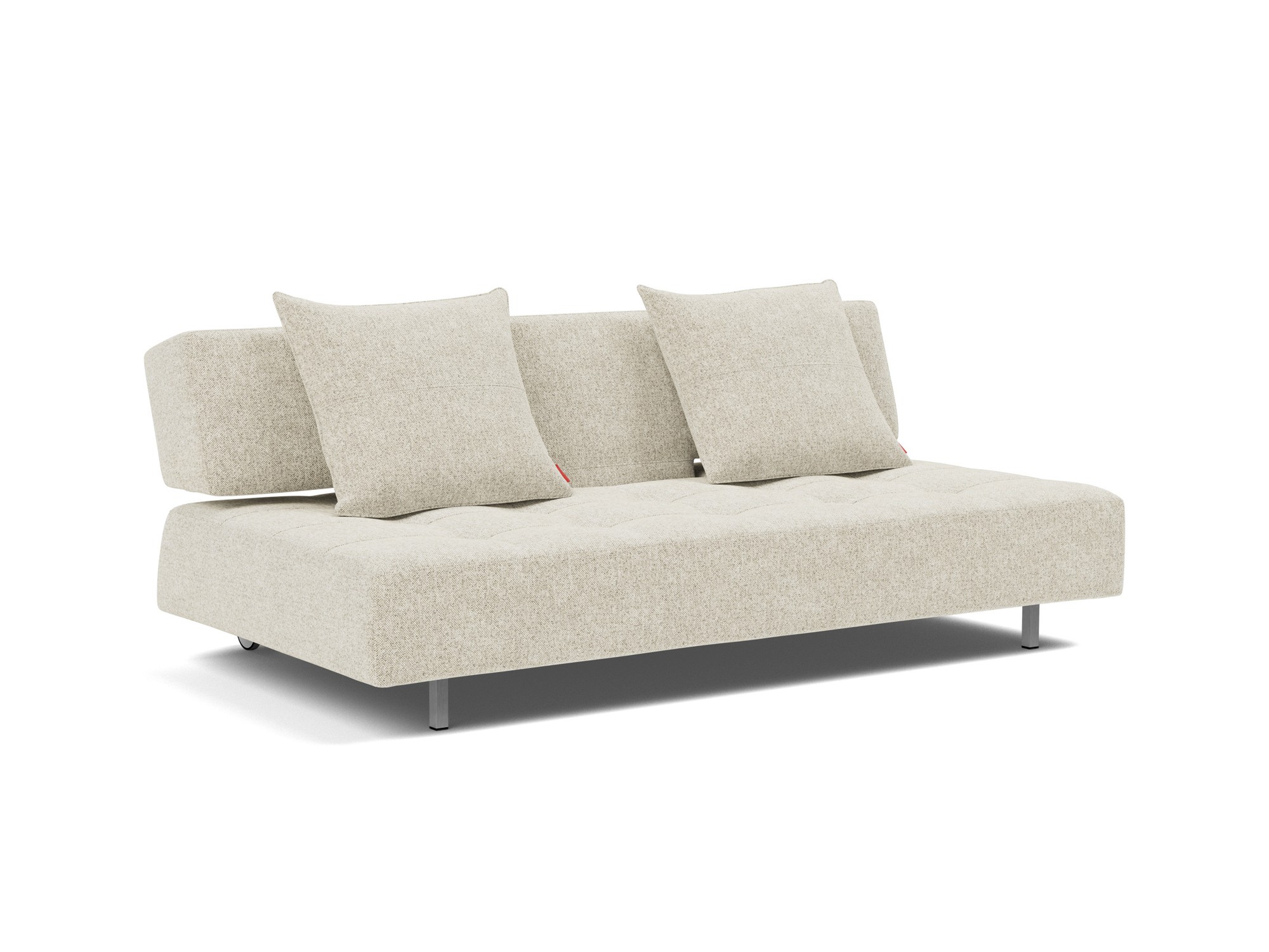 Schlafsofa Long Horn D.E.L. Strukturierter Stoff Taura 357-Off-White