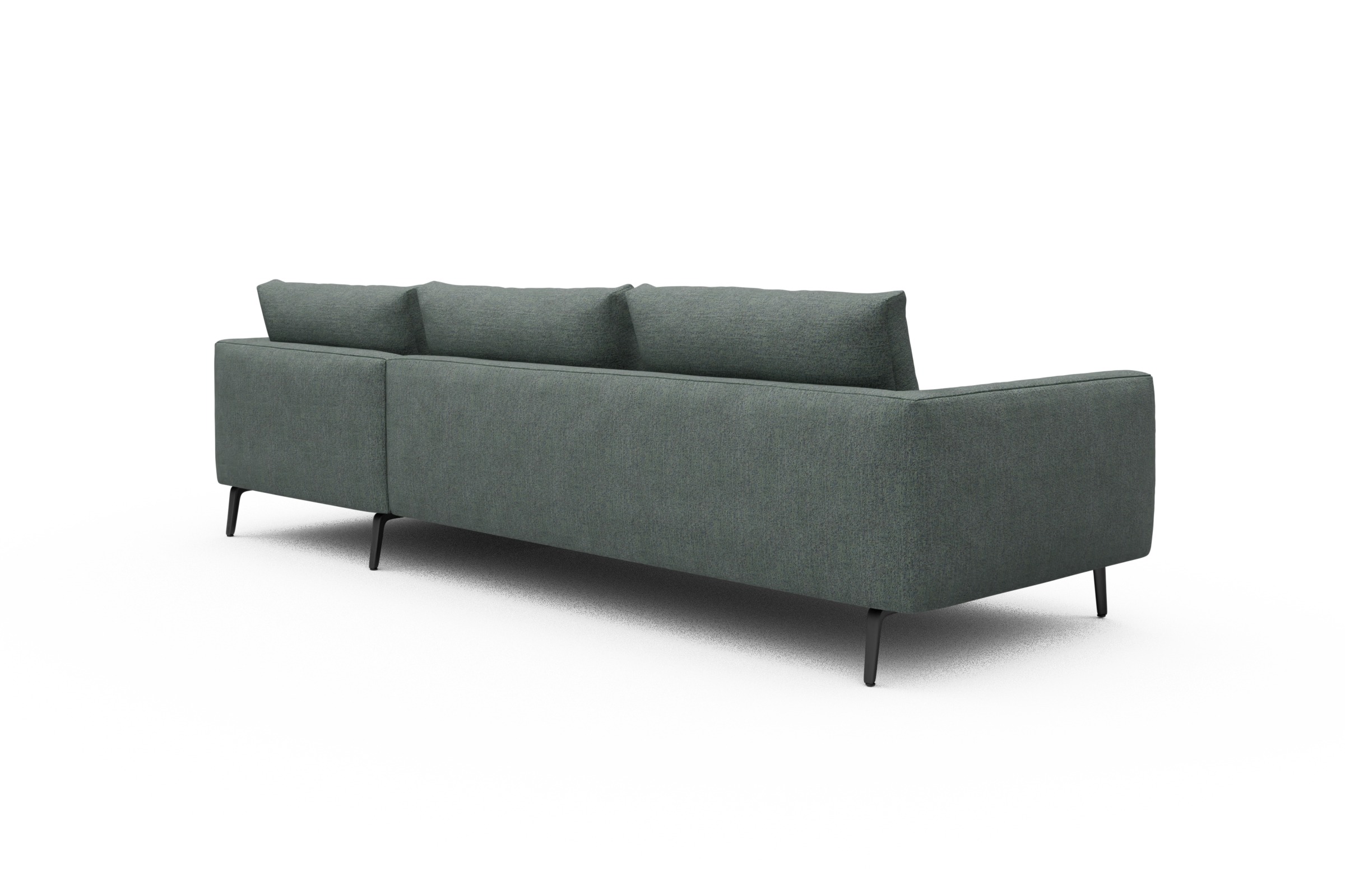 Ecksofa Karl Chaiselongue rechts mit 2,5-Sitzer Carreno-Ice-Blue