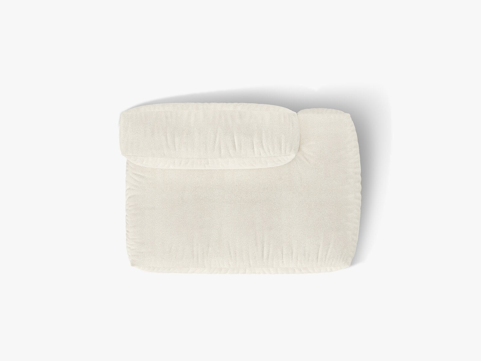 Micadoni Ecksofa-Modul Martina 1-Sitzer Rechts Boucle Monet Elfenbein