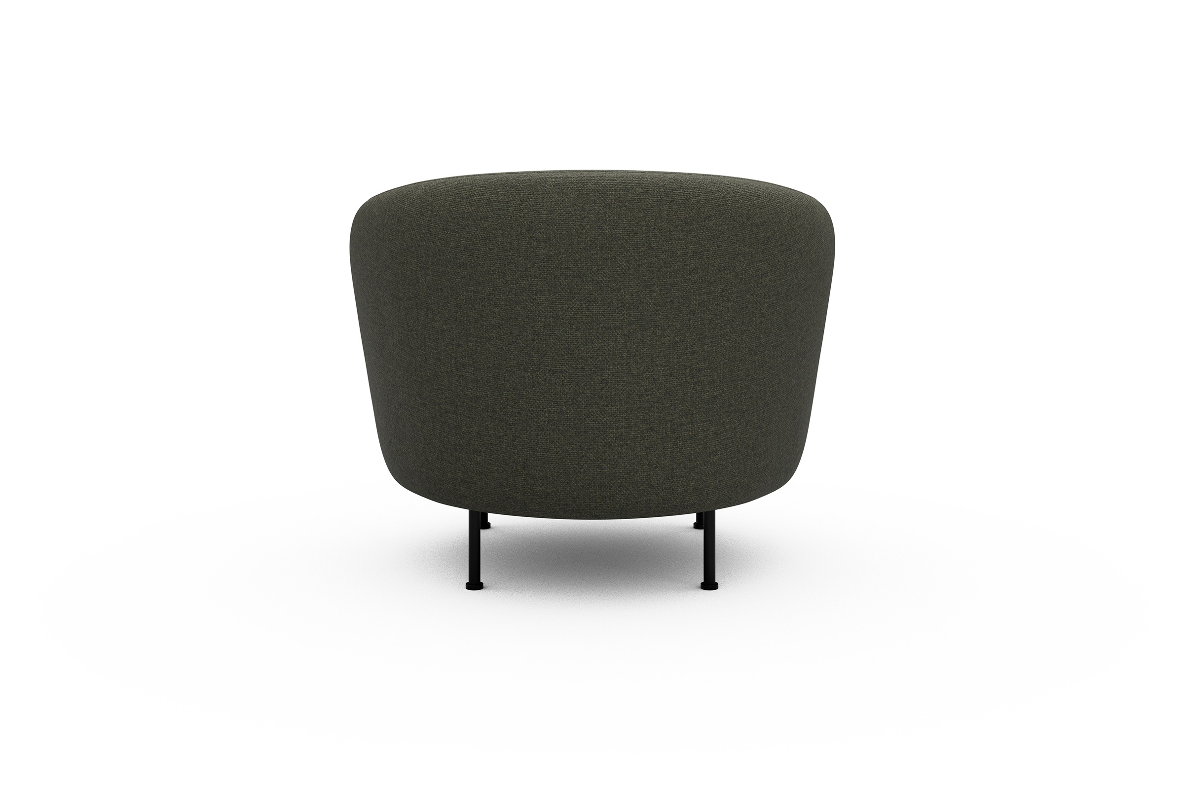 Sessel Ronda Metallbeine Schwarz Sama-Winter-Moss