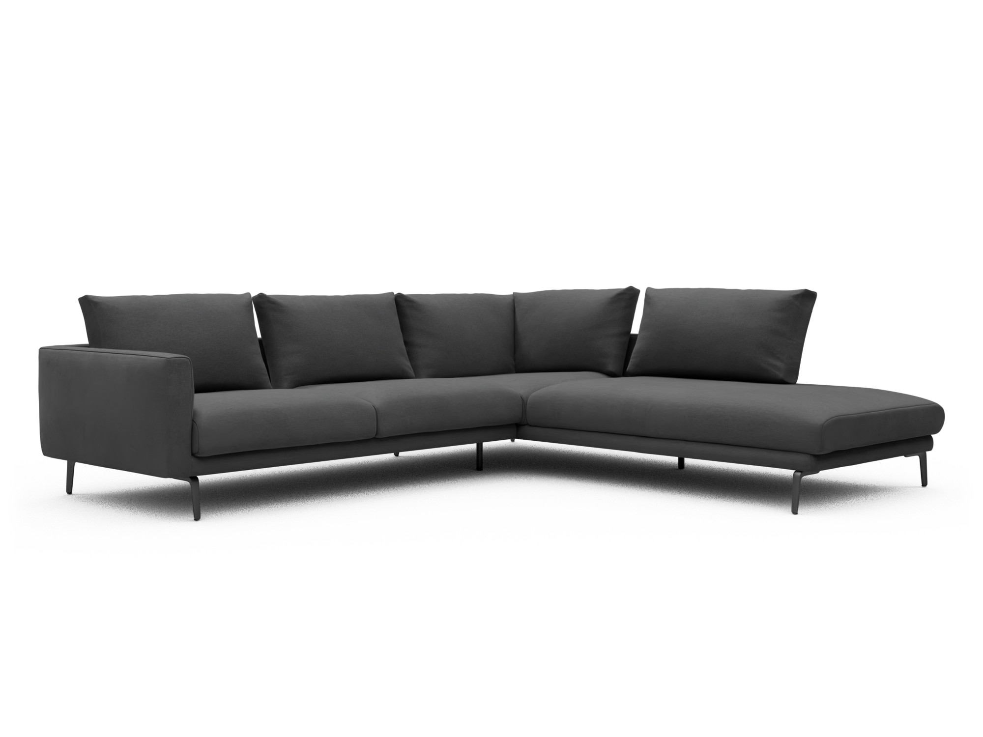 Skandi Home Ecksofa Karl Relax-Ecke rechts mit 2,5-Sitzer Satya-Zinc moebelfaktor
