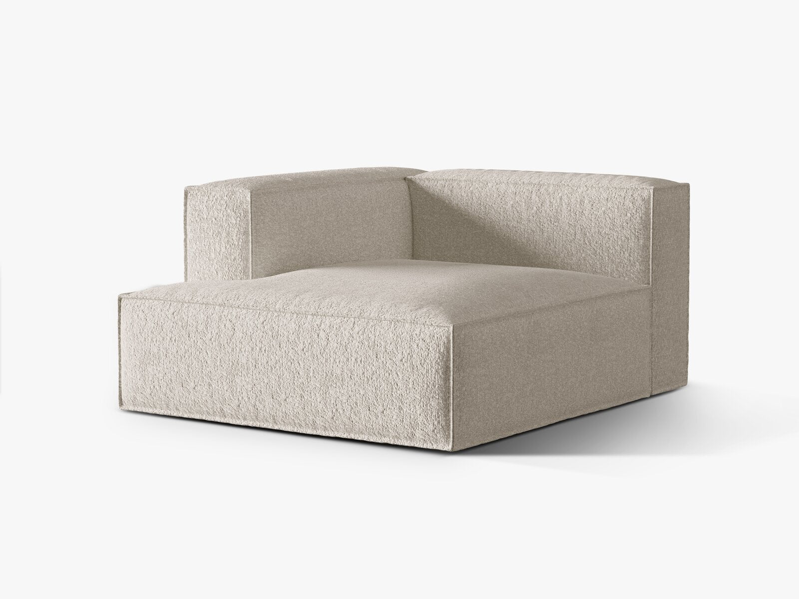 Micadoni Recamiere Nuria 1-Sitzer Links Boucle Beige
