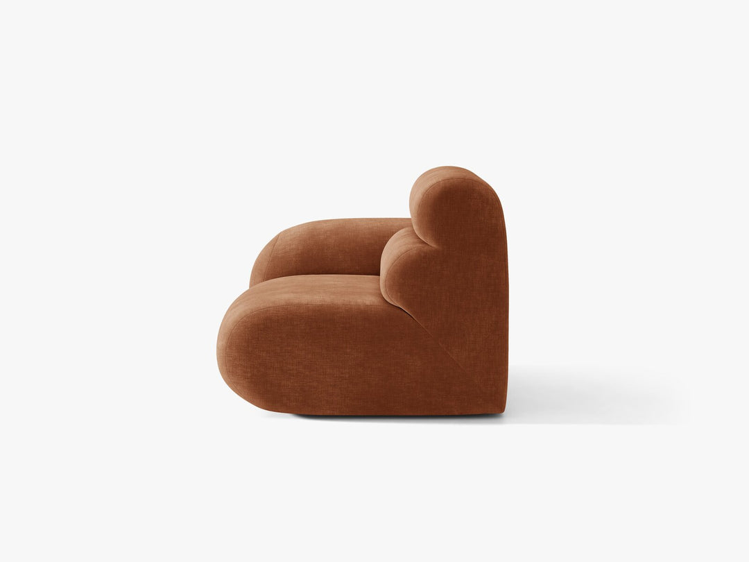 Micadoni Neo Sofamodul Links Chenille Golden Terrakotta