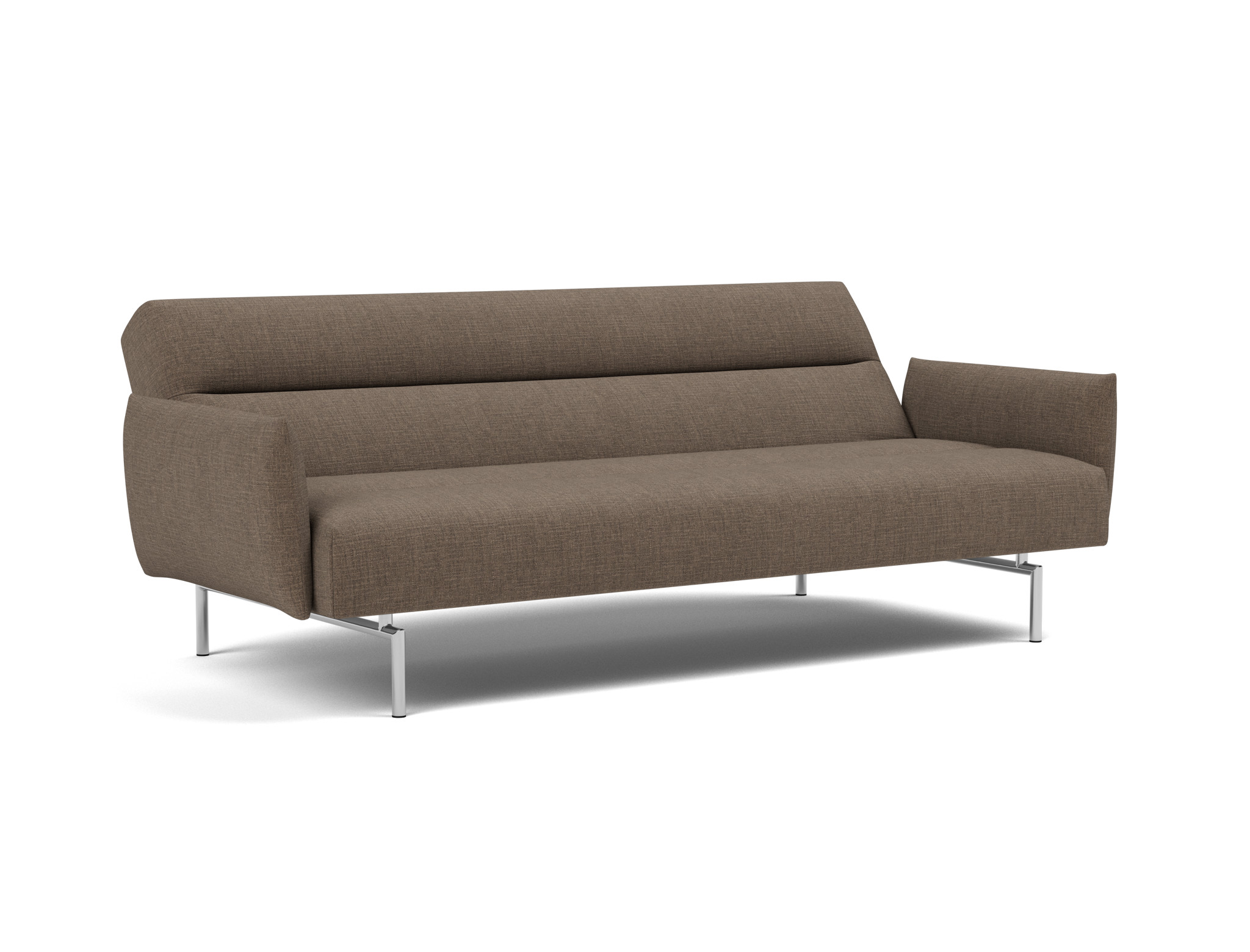 Schlafsofa Jillis mit Armlehnen Chenille Esina 411-Cedar-Brown