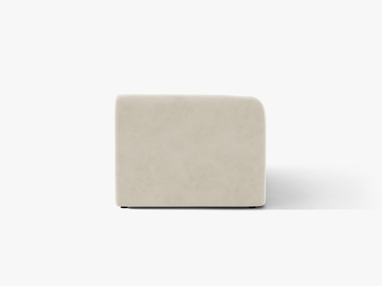 Micadoni Modul Miley 2-Sitzer Links Samt Bluvel Helles Beige