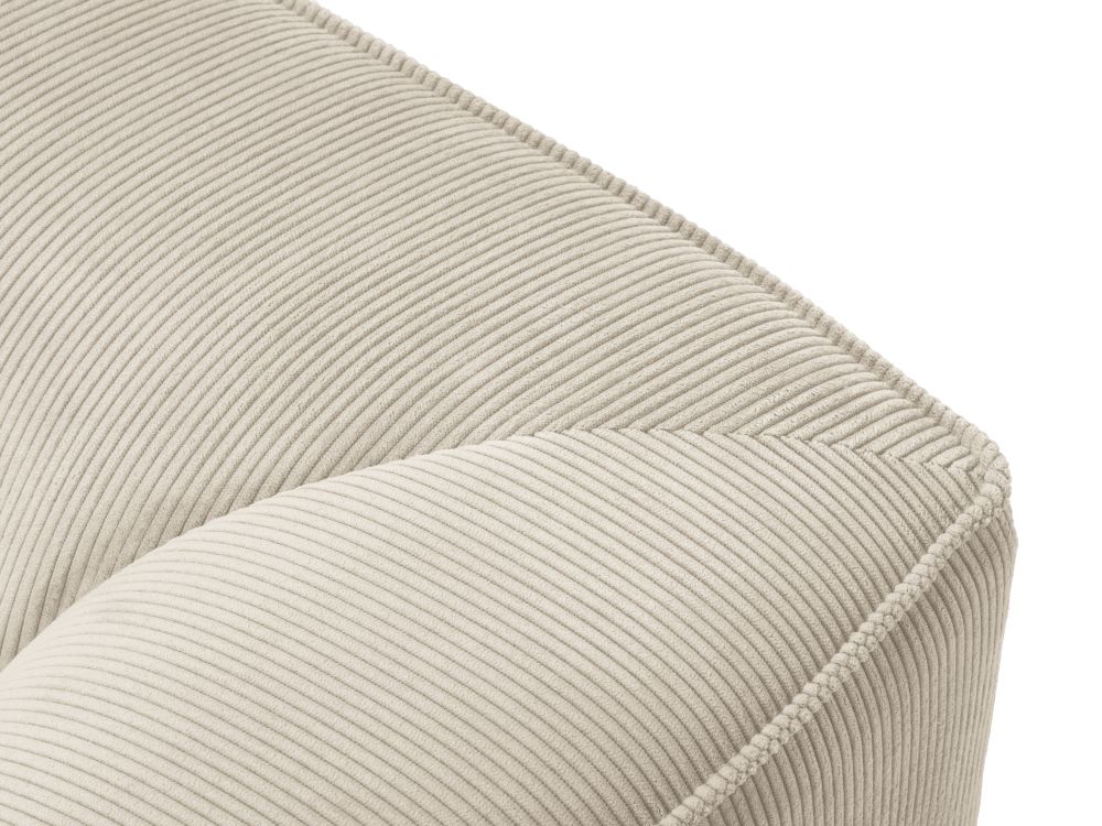 Cosmopolitan Design Ecksofa Siena 4-Sitzer offen Kord Scala Helles Beige Rechts