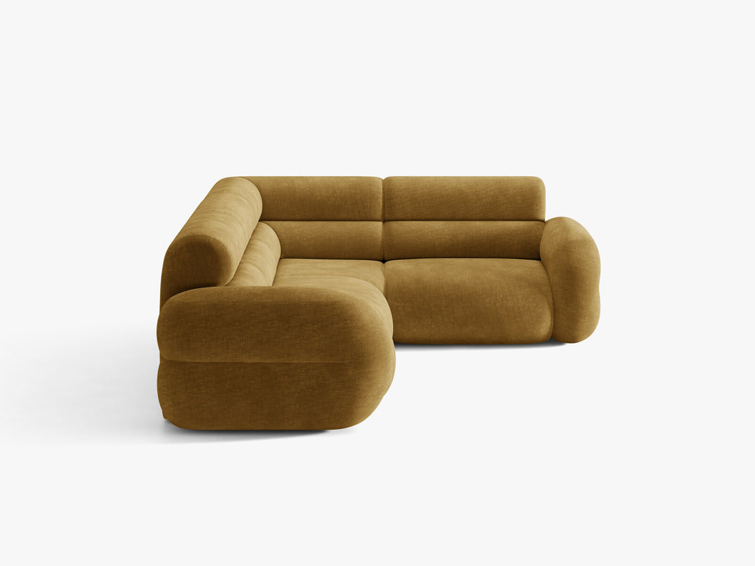 Micadoni Neo Ecksofa 5-Sitzer Links Chenille Golden Senf