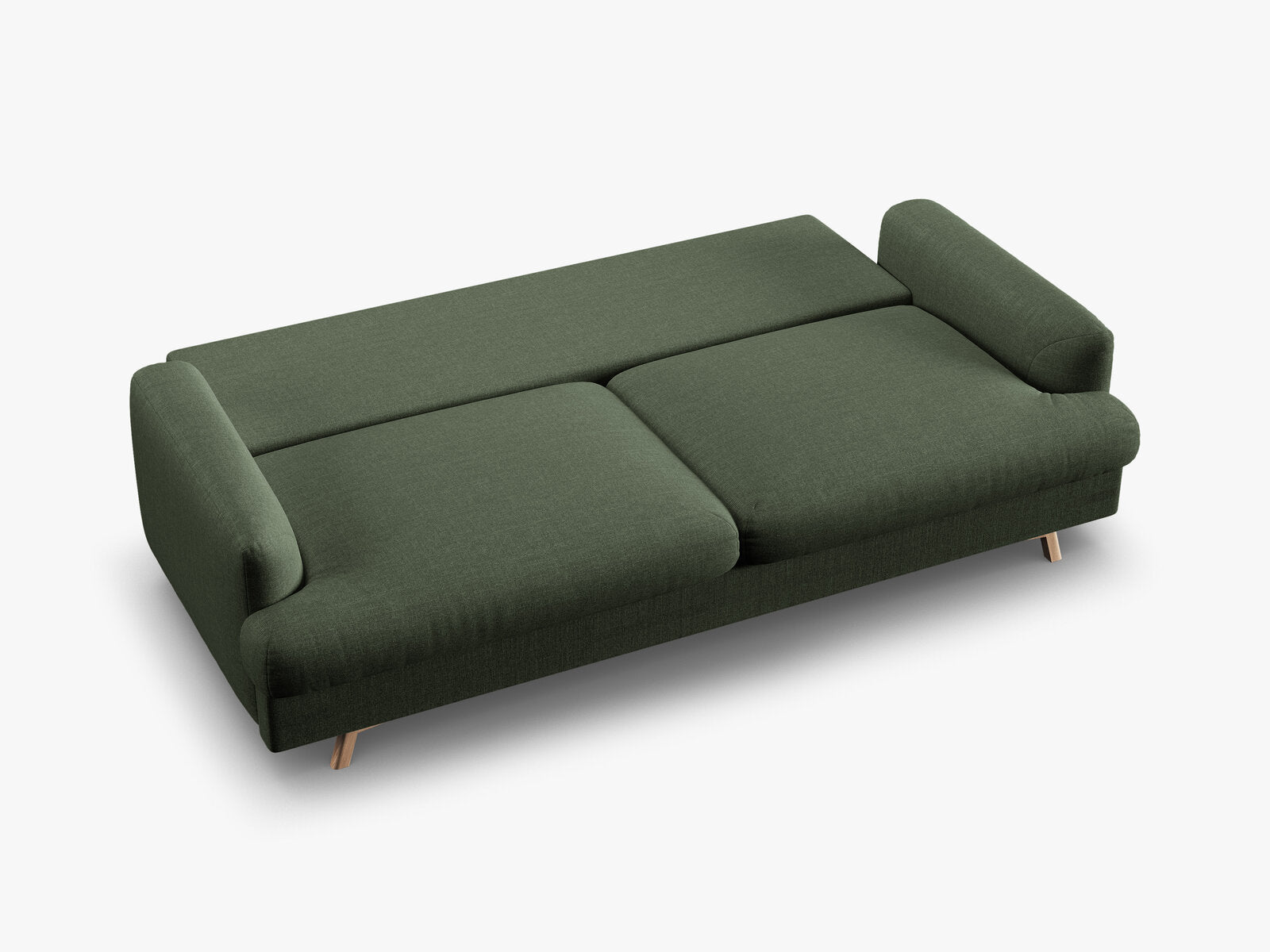Micadoni Naomi Sofa Mit Bettfunktion Und Stauraum Strukturierter Stoff Liberty Moosgrün