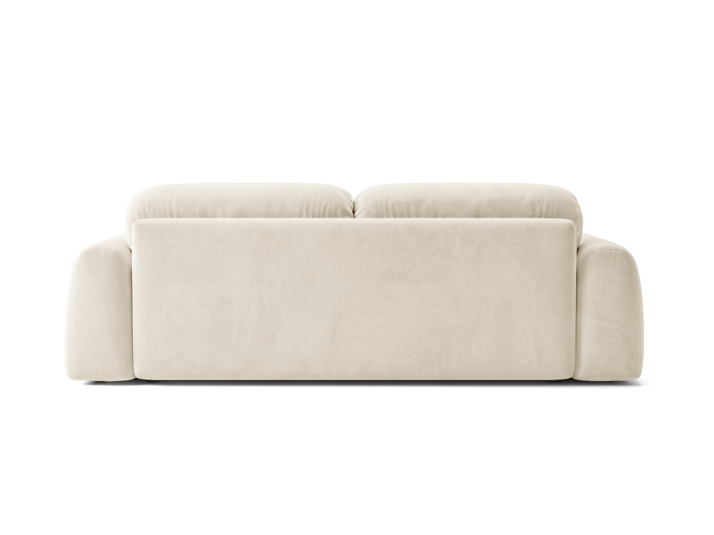 Cosmopolitan Design Sofa Milan 3-Sitzer Samt Bluvel Helles Beige