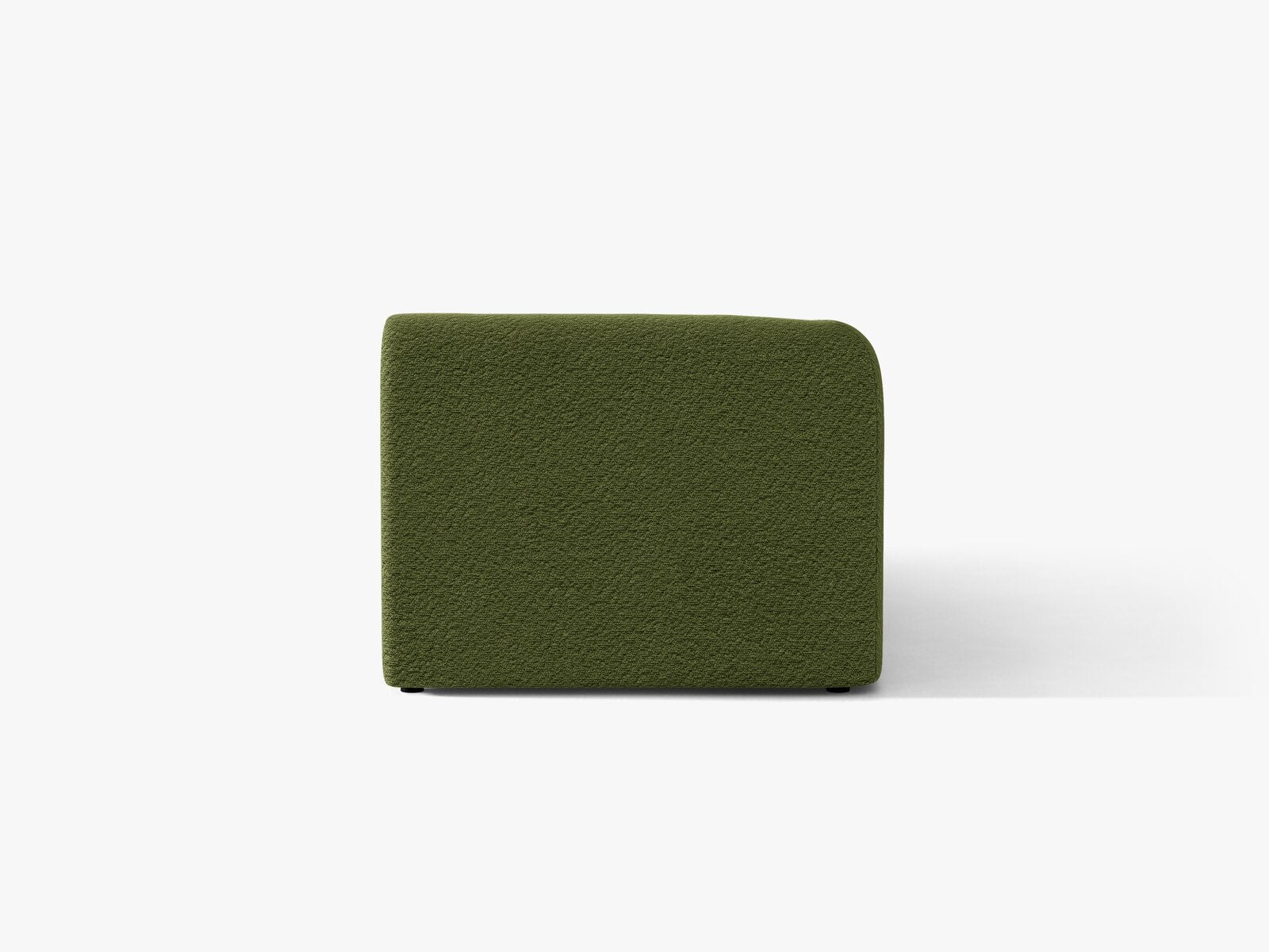 Micadoni Modul Miley 2-Sitzer Links Boucle Baloo Dunkel-Olivgrün