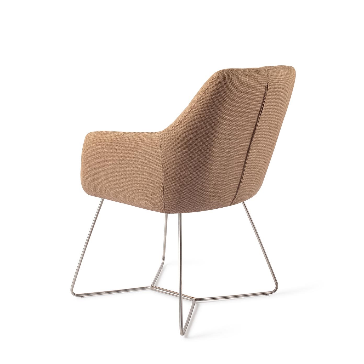 Jesper Home Esszimmerstuhl Noto Toasted-Toffee Beehive Stahl