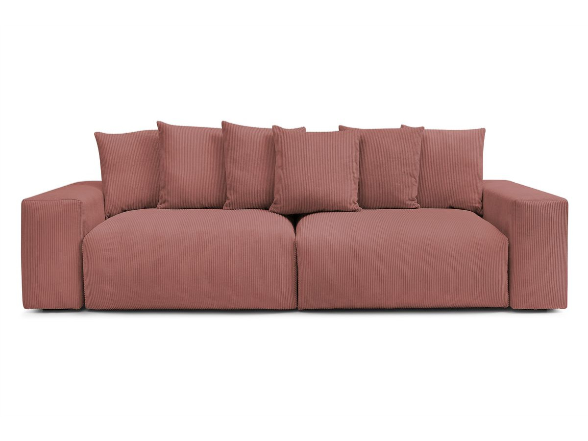 Bobochic Voltaire Sofa 4-Sitzer 320 × 124 cm Cordsamt Rosa
