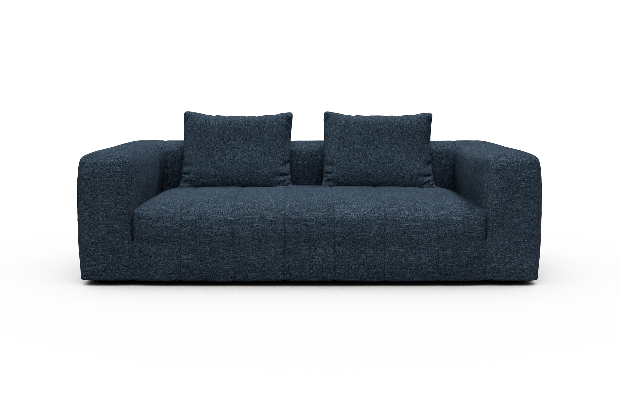 Sofa Hugo 3-Sitzer Boucle-Blue