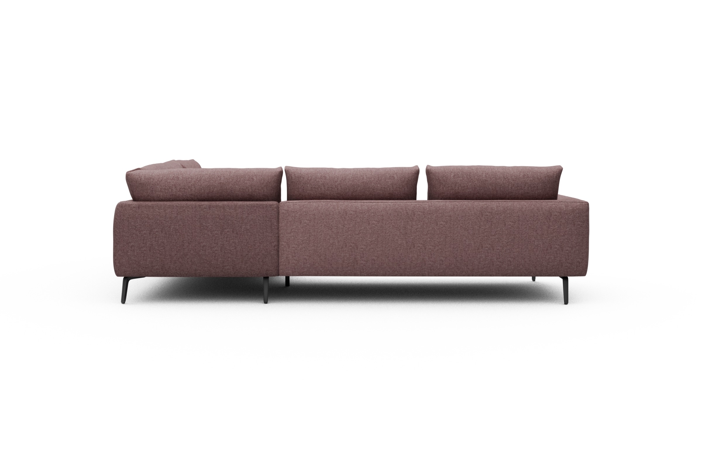 Ecksofa Karl Relax-Ecke rechts mit 2,5-Sitzer Sama-Flamingo