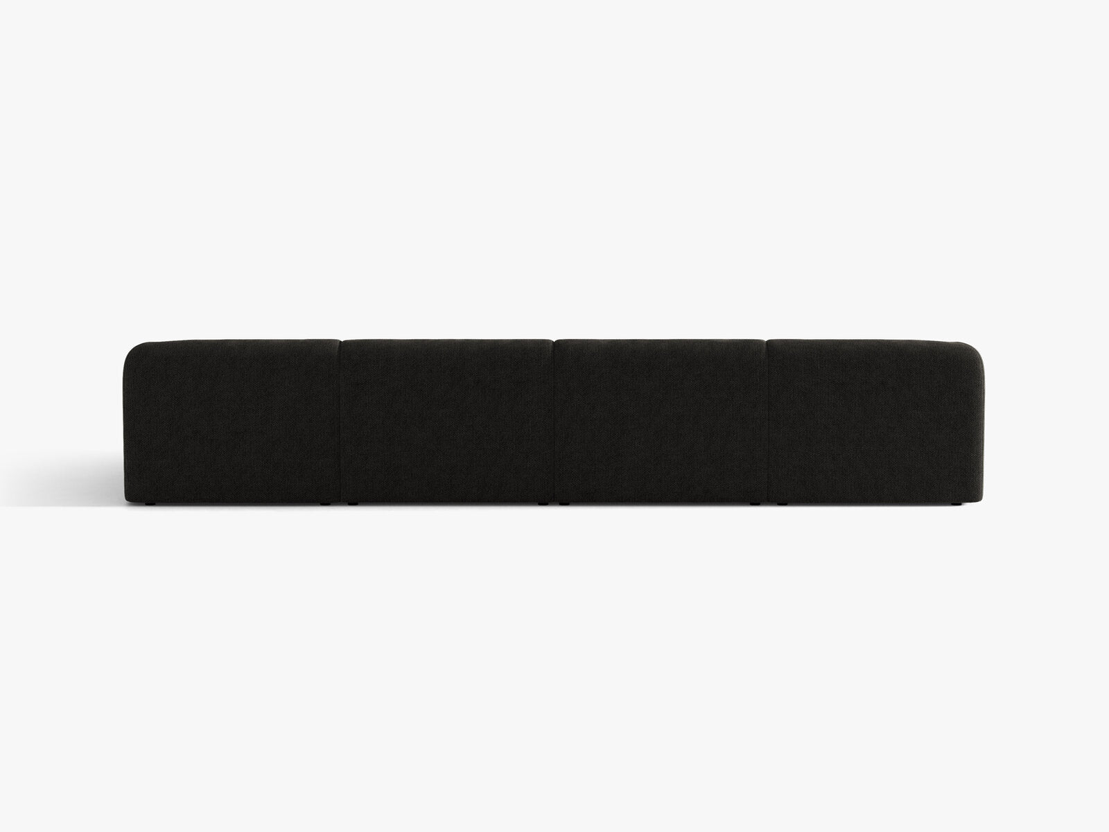 Micadoni Panorama-Sofa Miley 5-Sitzer Chenille Eden Anthrazit