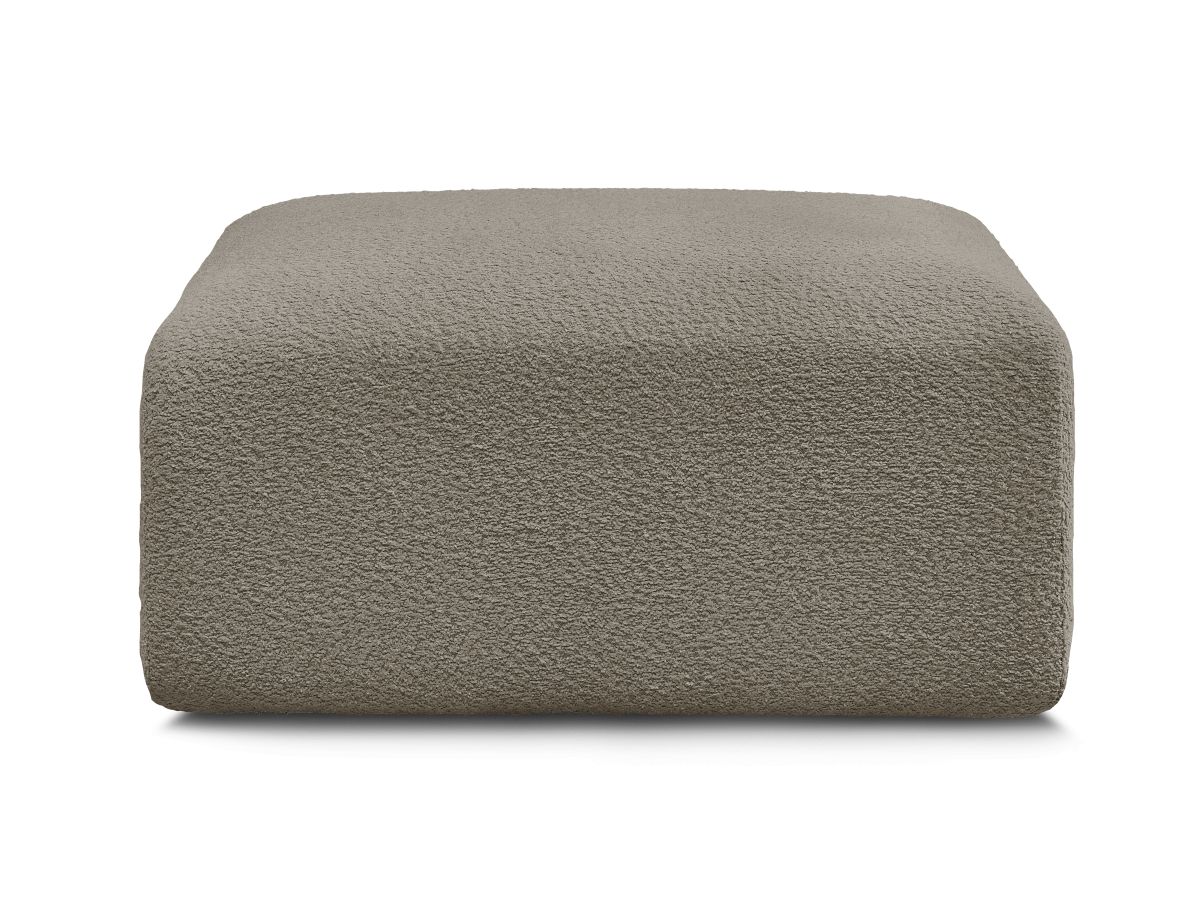 Bobochic Tina Pouf Bouclé-Stoff Taupe
