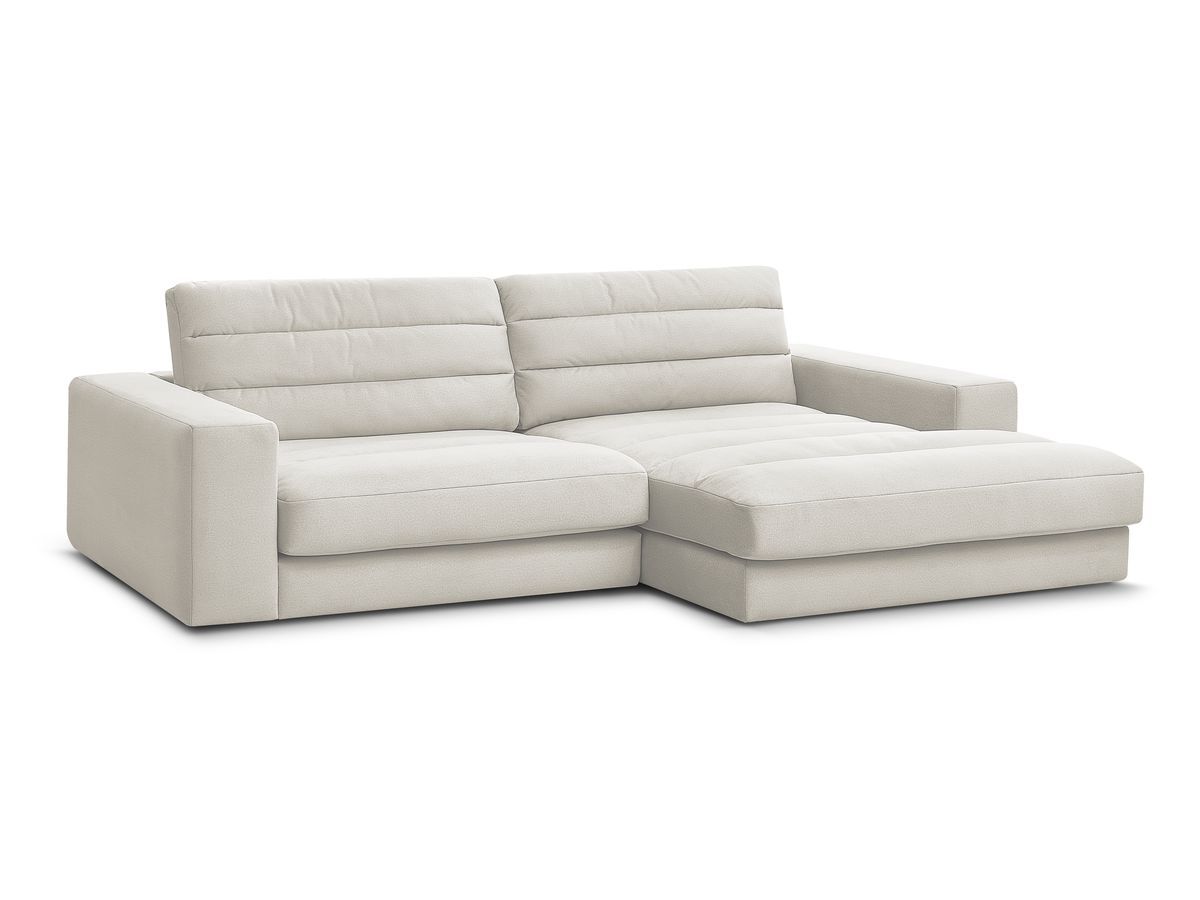 Bobochic Sierra Ecksofa Samt Beige Ecke rechts
