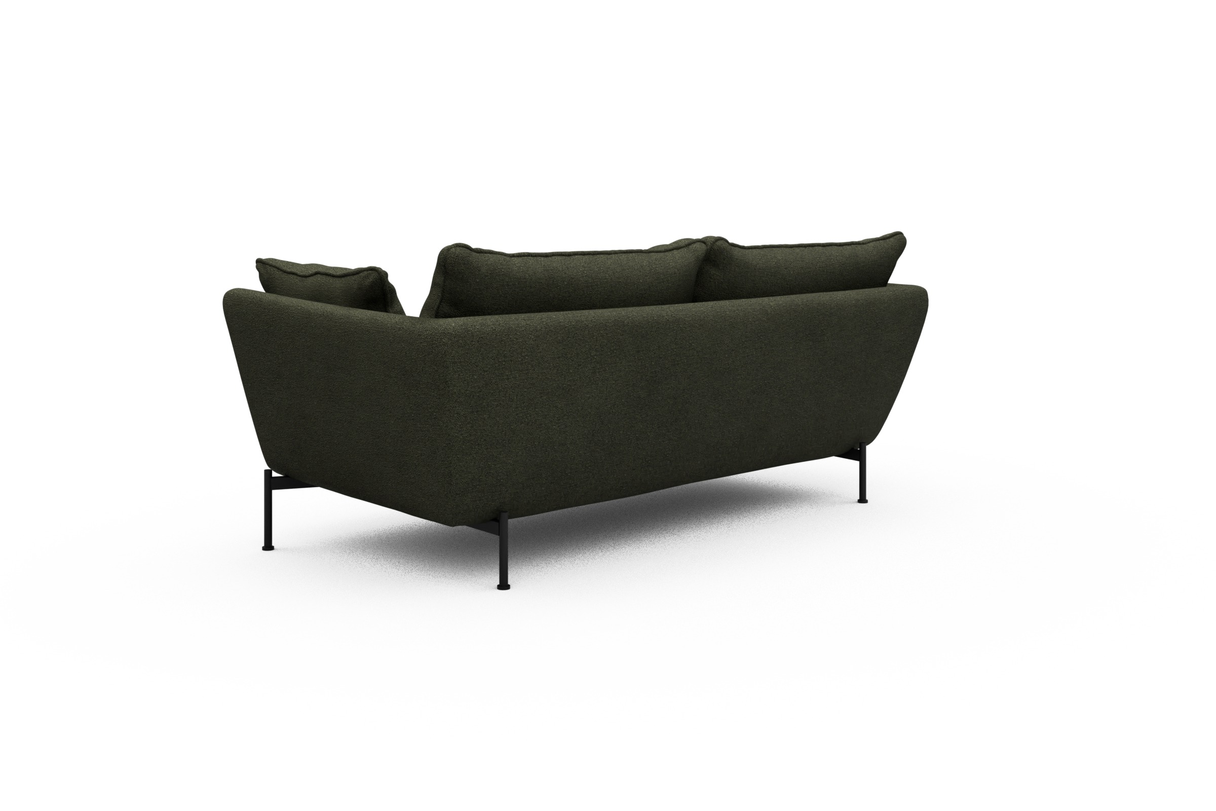 Sofa Anton PREMIUM 2-Sitzer Boucle-Forest-Green