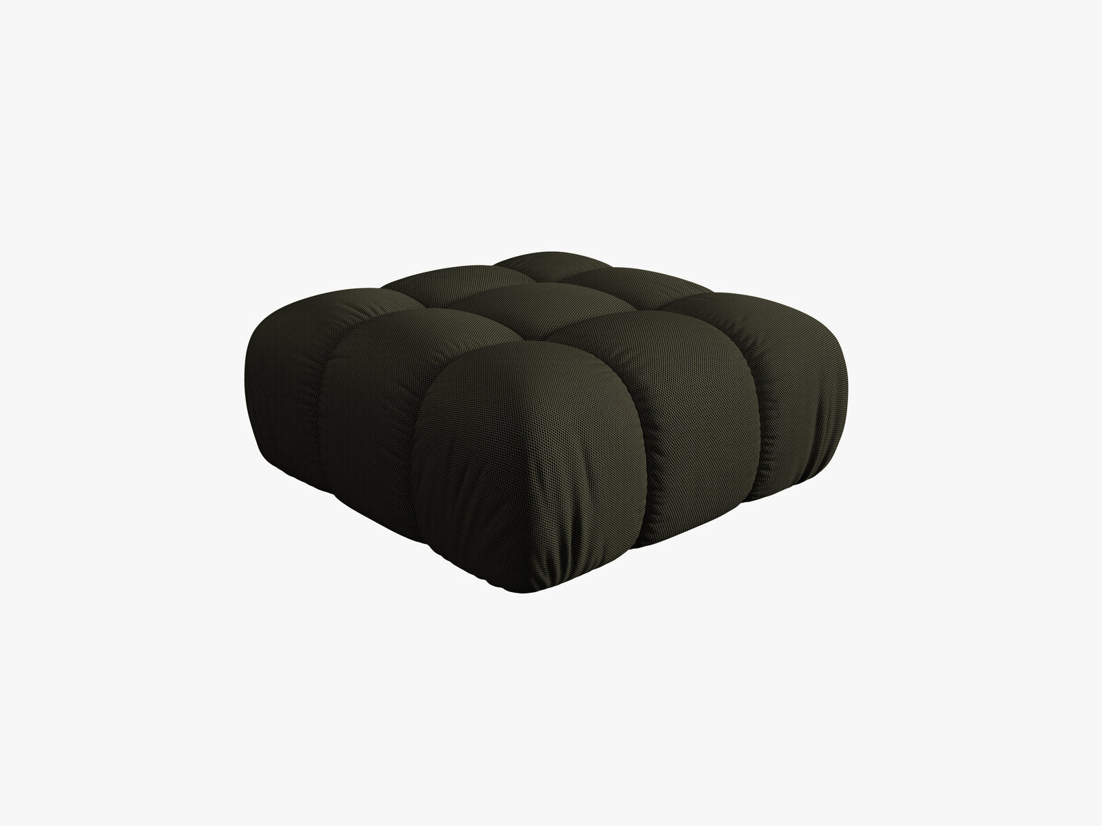 Micadoni Hocker Bellis 3D-Stoff Sonic Amazonas Grün