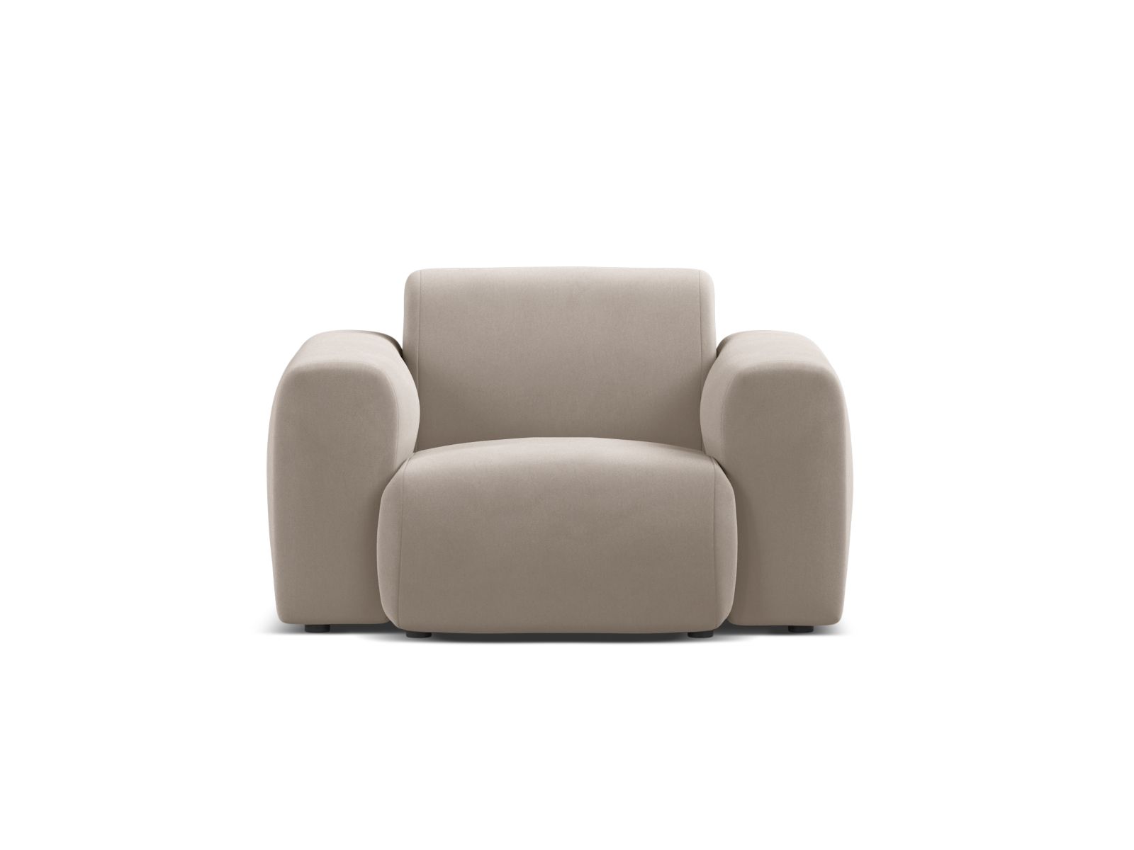 Micadoni Sessel Molino Samt Casino Helles Beige