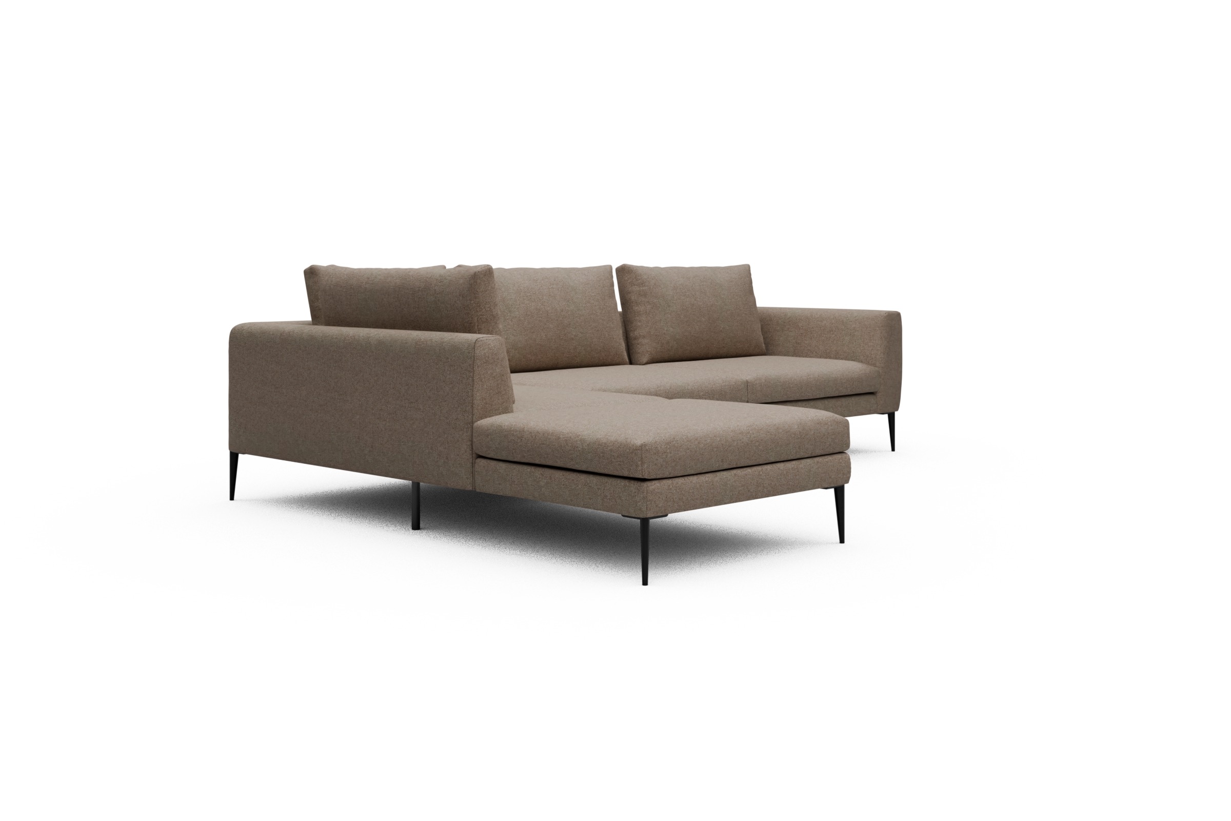 Ecksofa Paul Relax-Ecke rechts mit 3-Sitzer Sama-Antelope