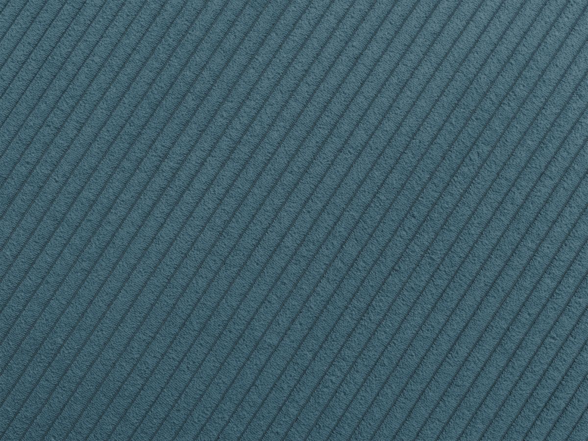 Bobochic Rousseau Ecksofa Cordsamt Dunkelblau Ecke rechts