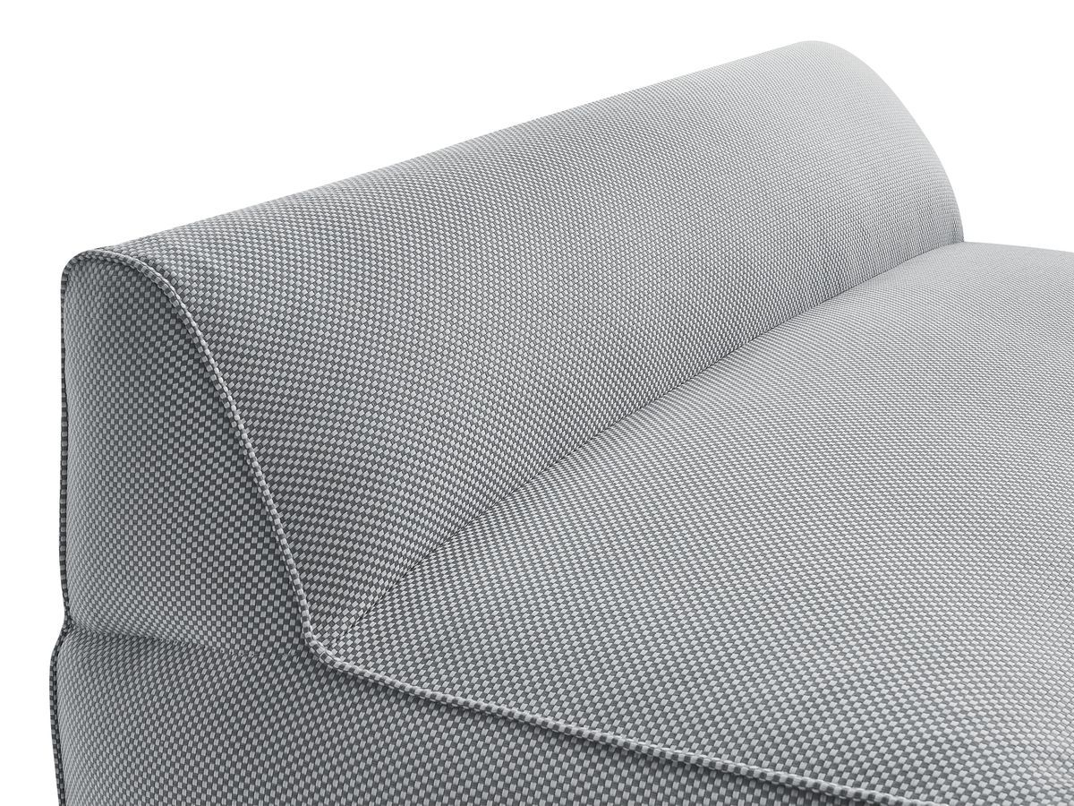 Bobochic Riviera Sofamodul 2-Sitzer Melange-Stoff Hellgrau
