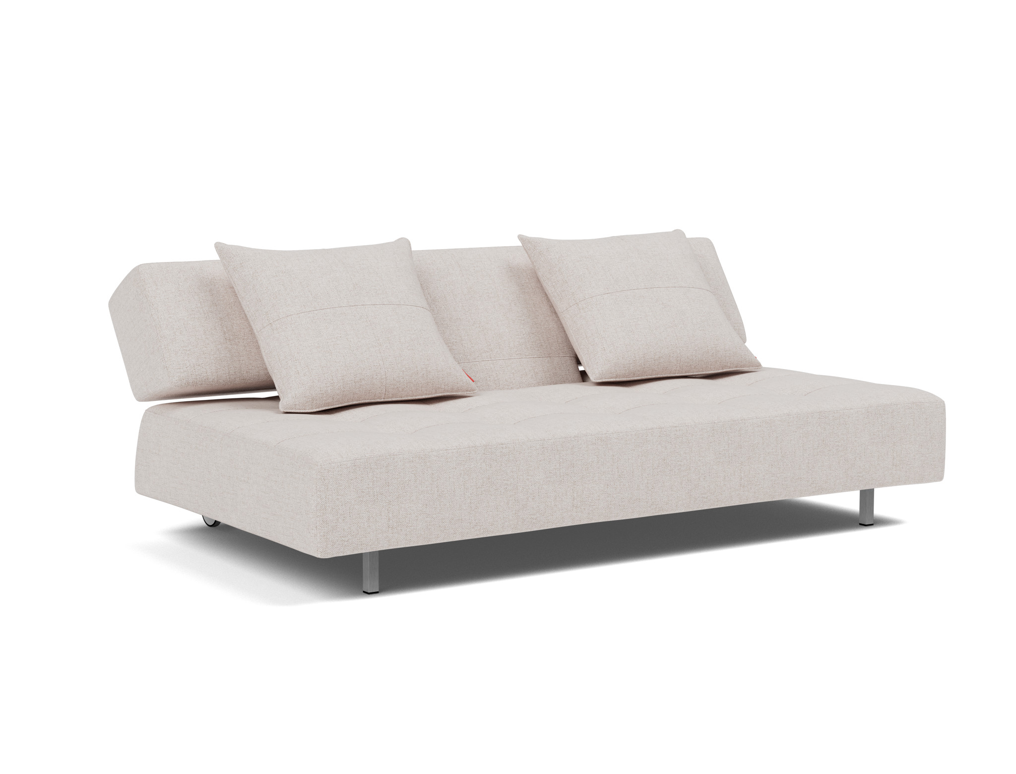 Schlafsofa Long Horn D.E.L. Strukturierter Stoff Weda 300-Weda-Sand