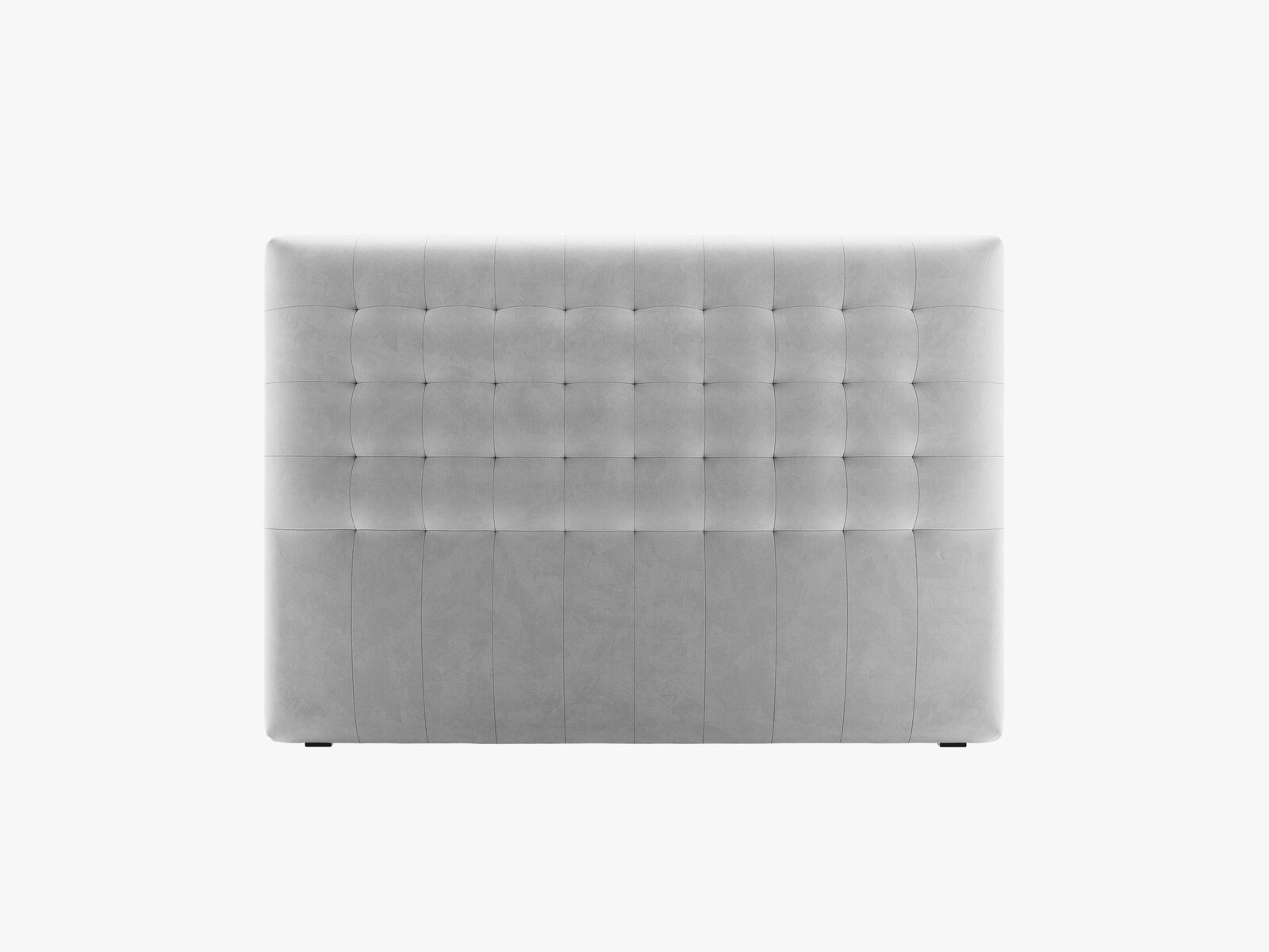 Micadoni Nova Samtiger Kopfteil 120 cm (H 95 cm) Samt Paris Hellgrau 140x95