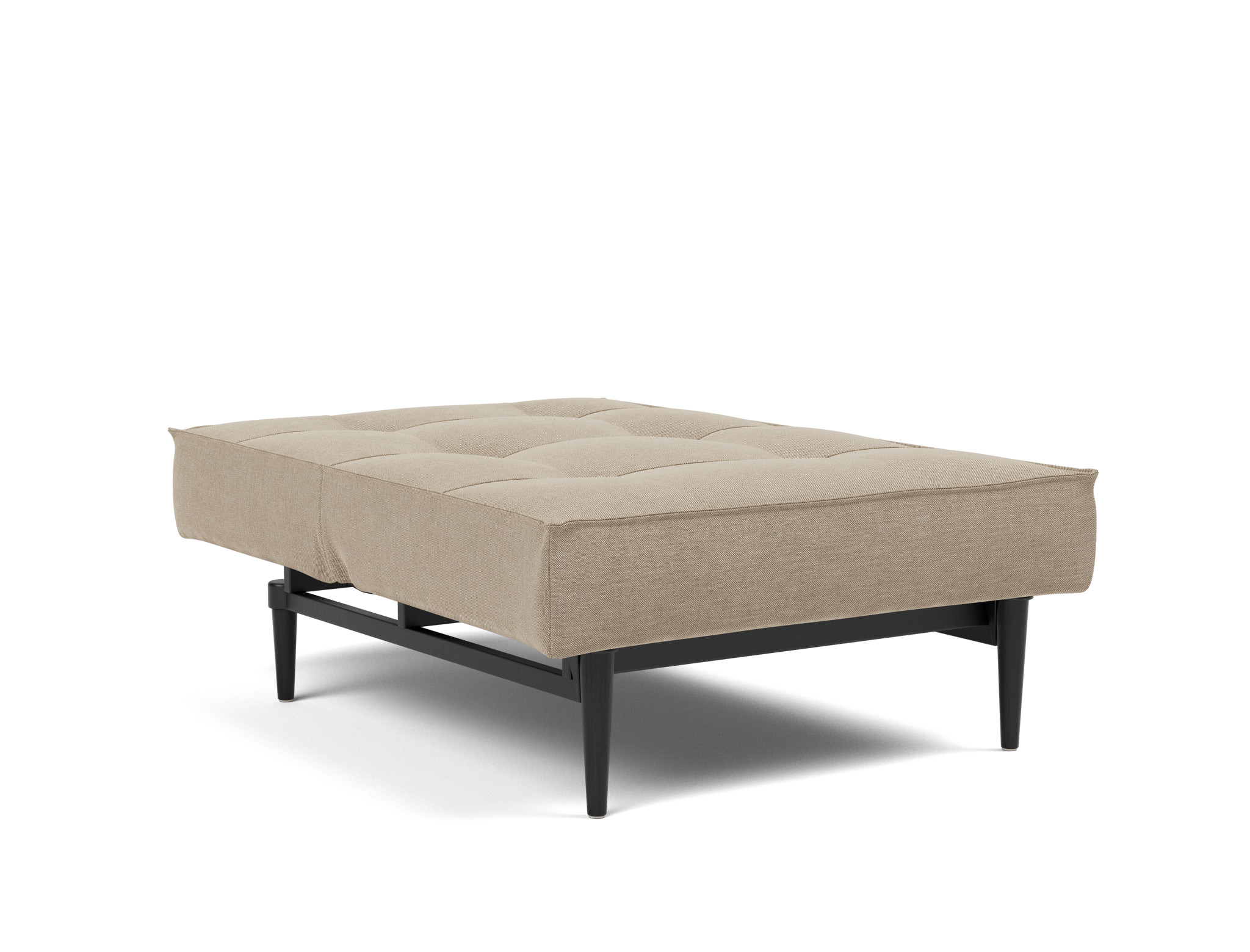 Sessel Splitback Flachgewebe Phobos 587-Mocha Beine Styletto Eiche schwarz