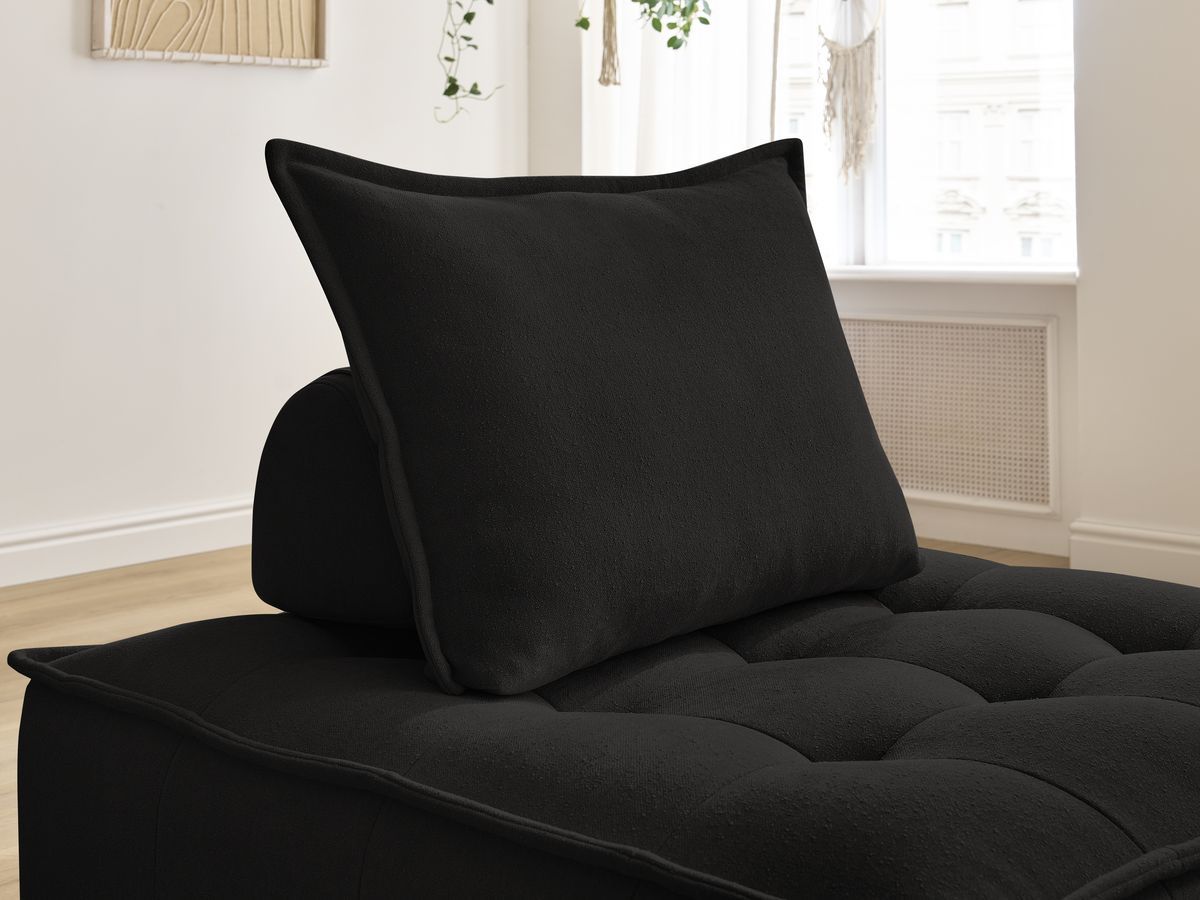 Bobochic Elisa Sofamodul 1-Sitzer Strukturstoff Schwarz