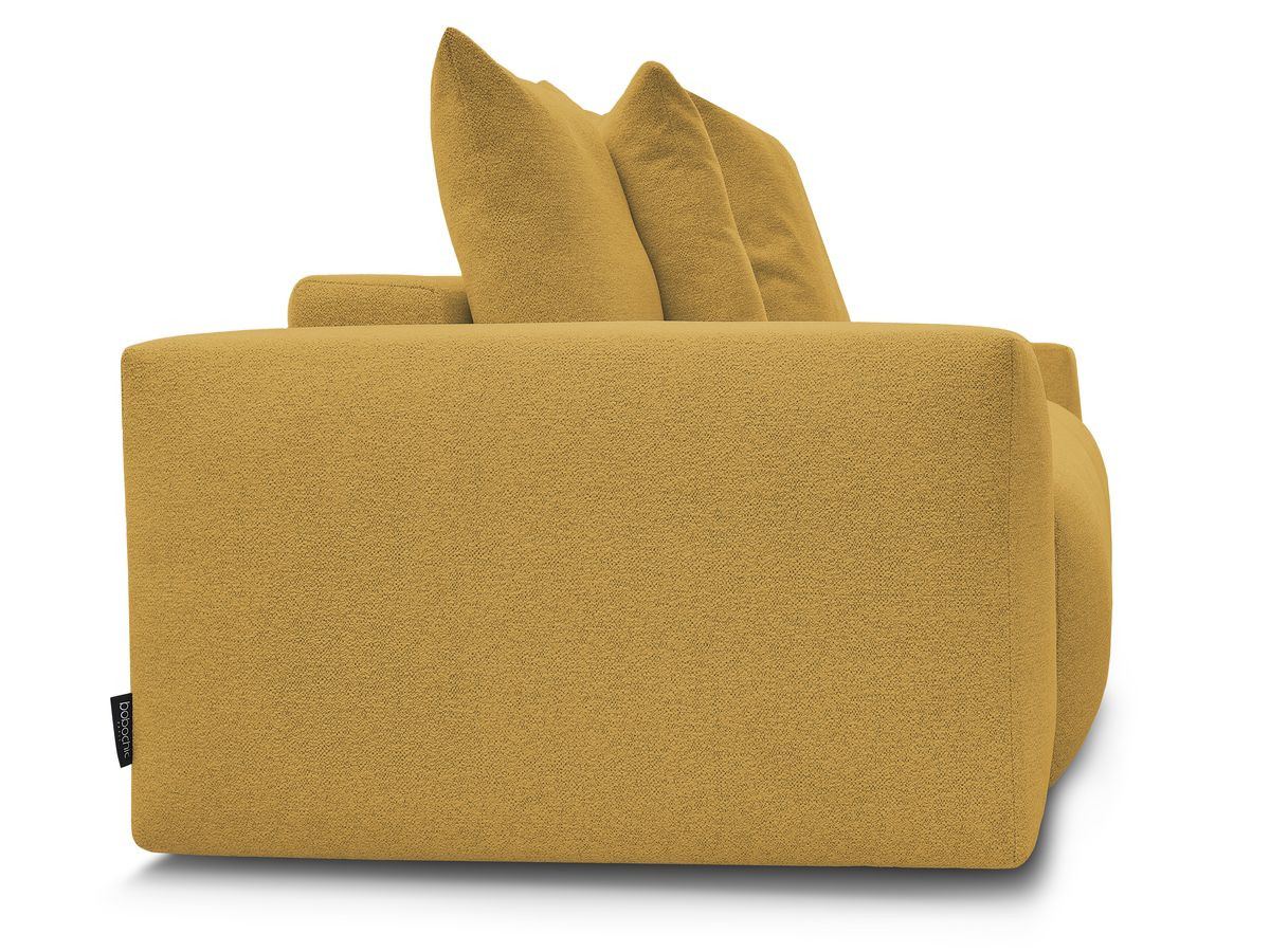 Bobochic Voltaire Sofa 3-Sitzer 280 × 124 cm Melange-Stoff Gelb