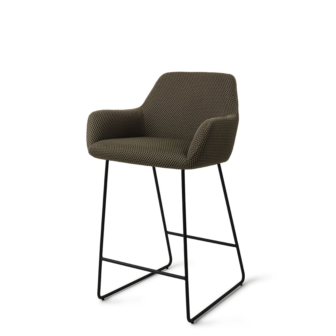 Jesper Home Barhocker Hiroo Jungle-Jewel Slide Schwarz Barhöhe (75cm)