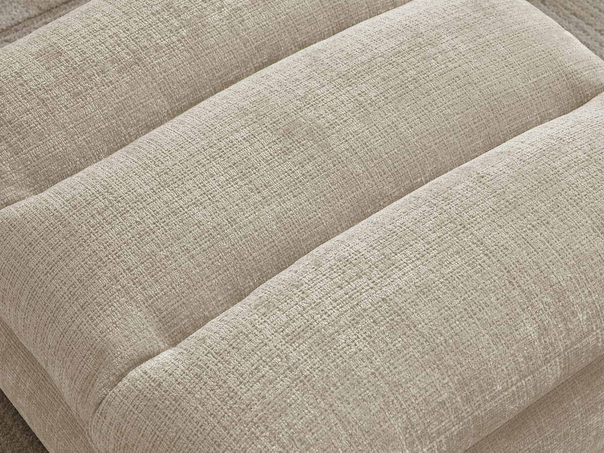 Bobochic Neil Pouf Strukturstoff Beige