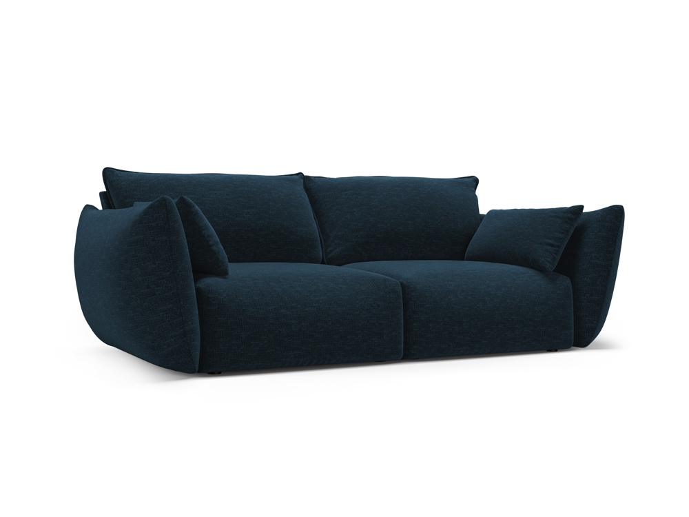 Cosmopolitan Design Sofa Matera 2-Sitzer Chenille Eden Marineblau