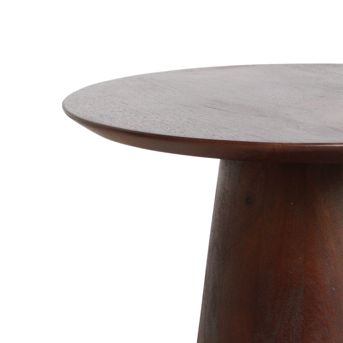 Raw Materials Bullnose Beistelltisch aus Mangoholz Cone Ø 50cm