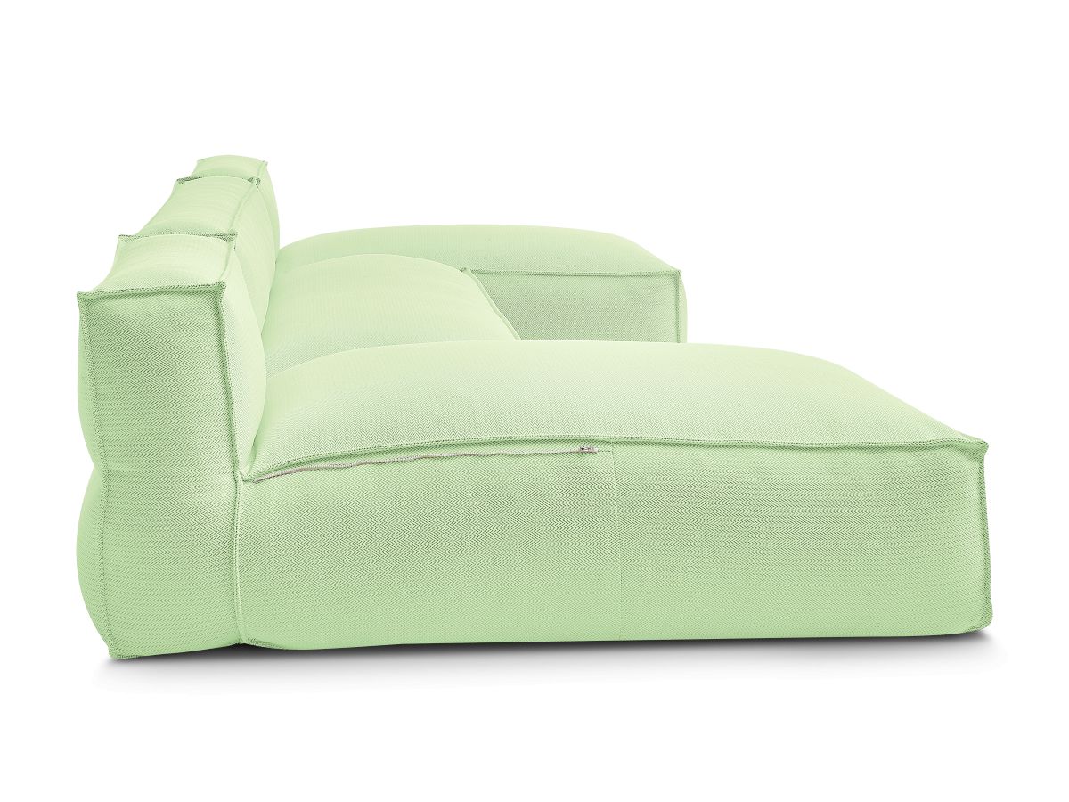 Bobochic Biarritz Gartensofa 4-Sitzer Melange-Stoff Grün