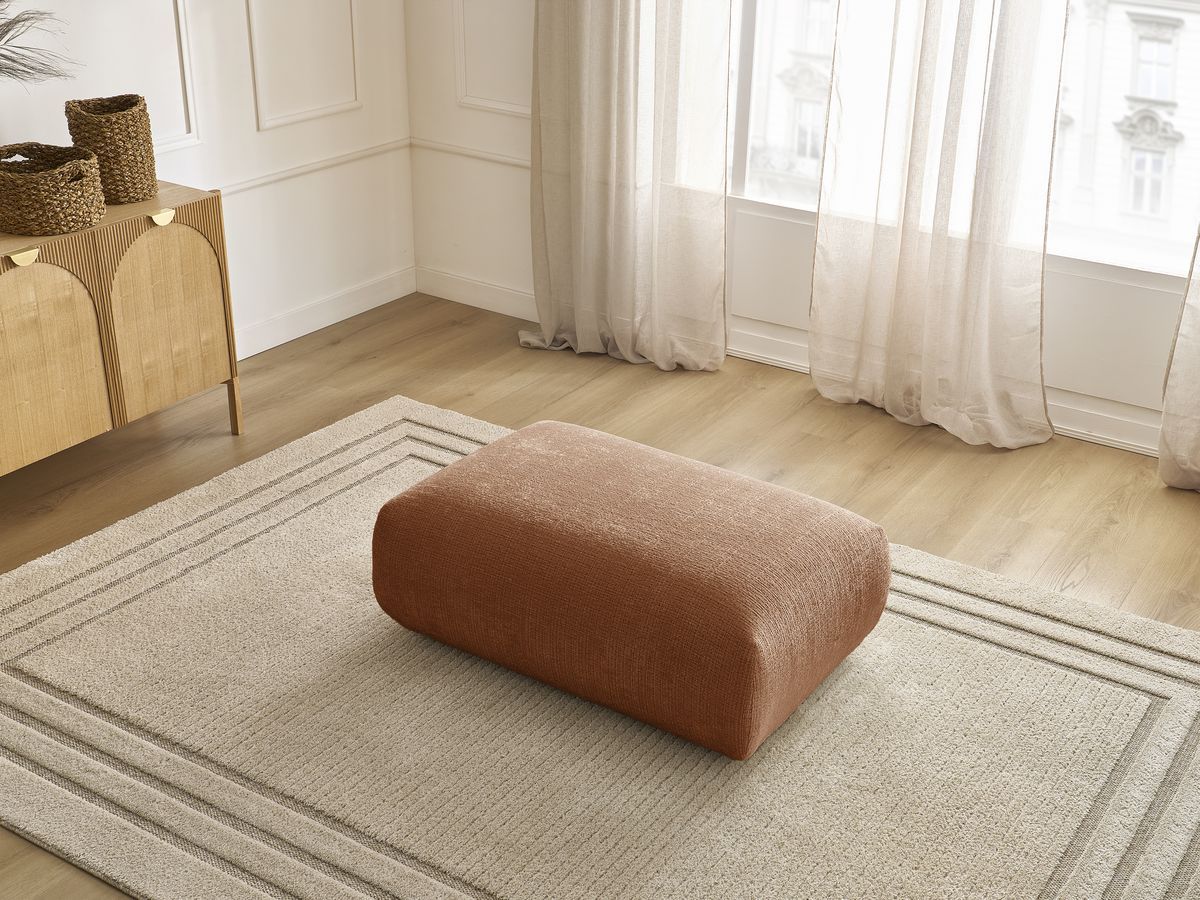 Bobochic Sirius Sofa 1-Sitzer Strukturstoff Orange