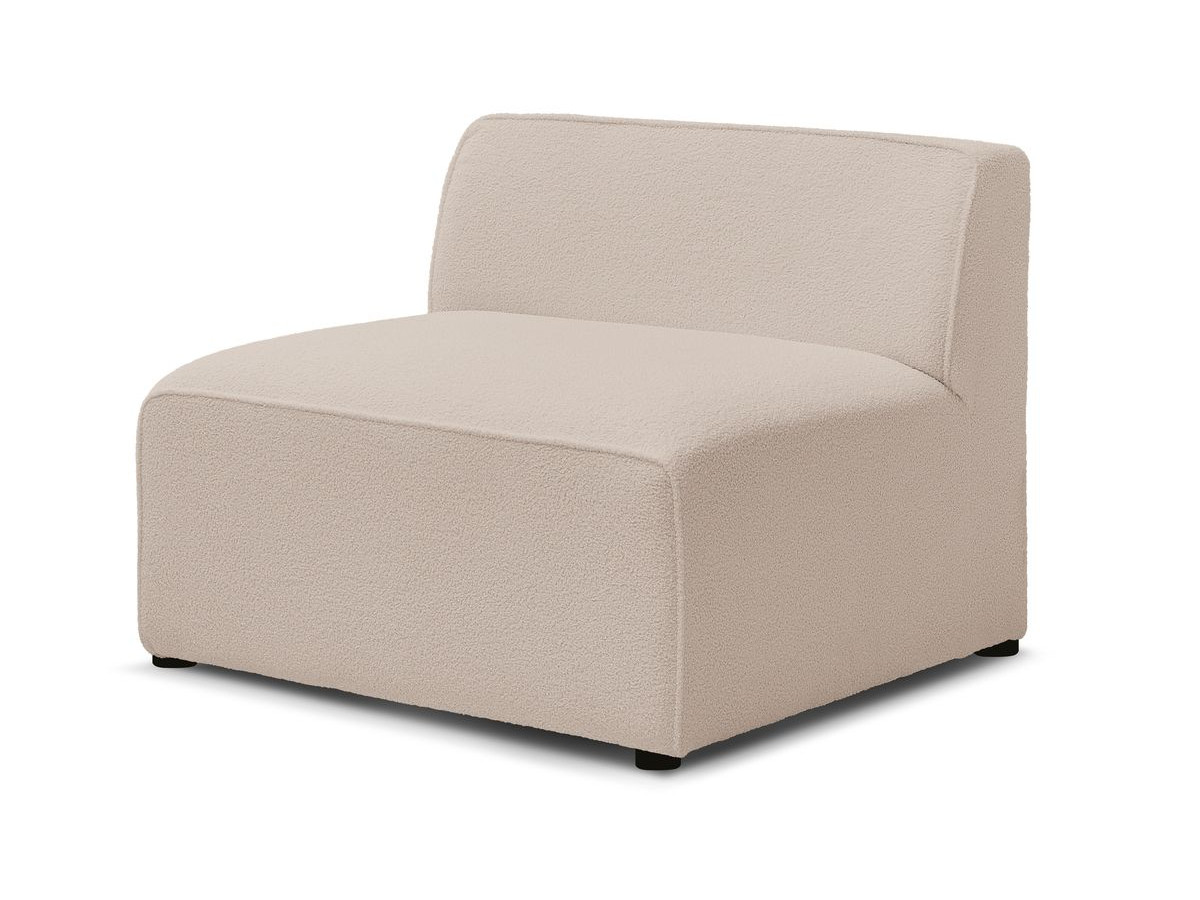 Bobochic Megeve Sofamodul 1-Sitzer Bouclé-Stoff Beige