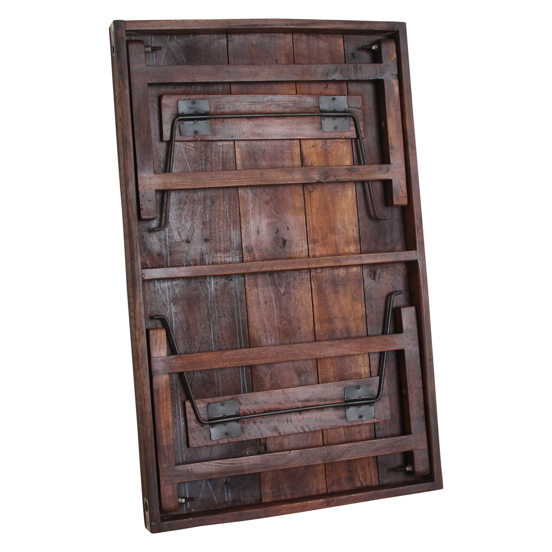 Raw Materials Brauner klappbarer Couchtisch 120x75x45cm