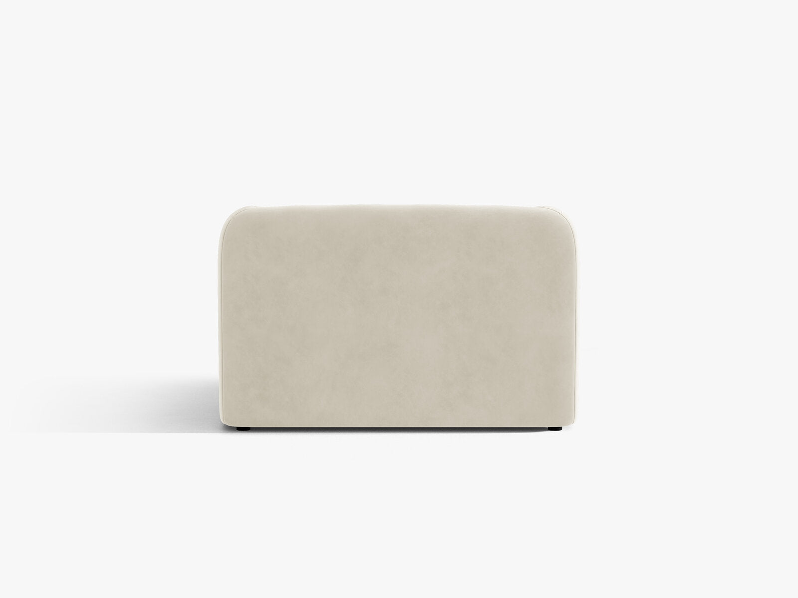 Micadoni Sessel Miley 1-Sitzer Samt Bluvel Helles Beige
