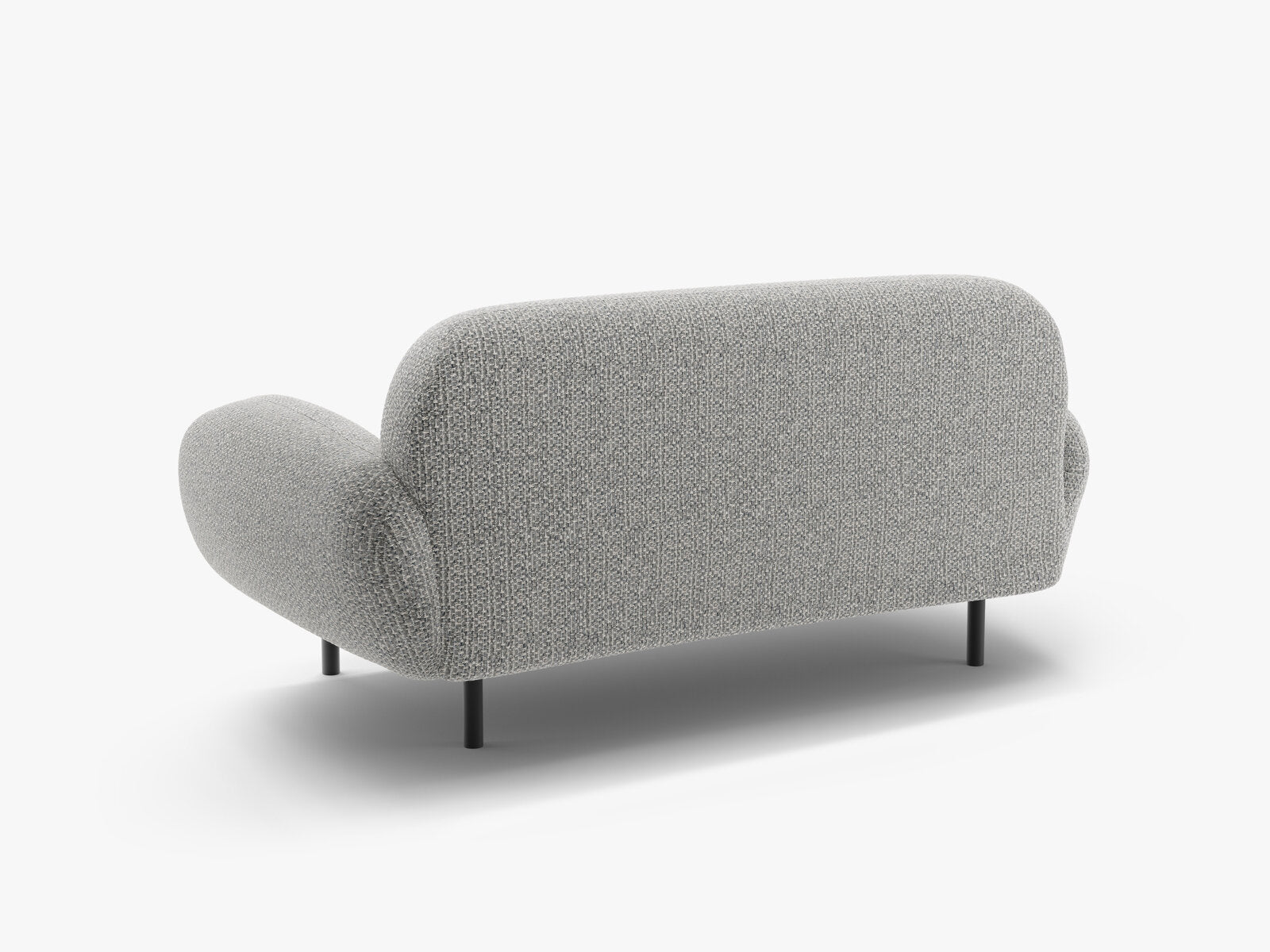 Micadoni Sofa Poppy 2-Sitzer Chenille Silencio Grau