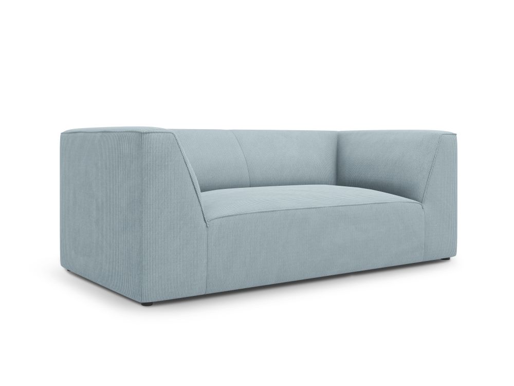 Cosmopolitan Design Sofa Siena 2-Sitzer Kord Scala Hellblau