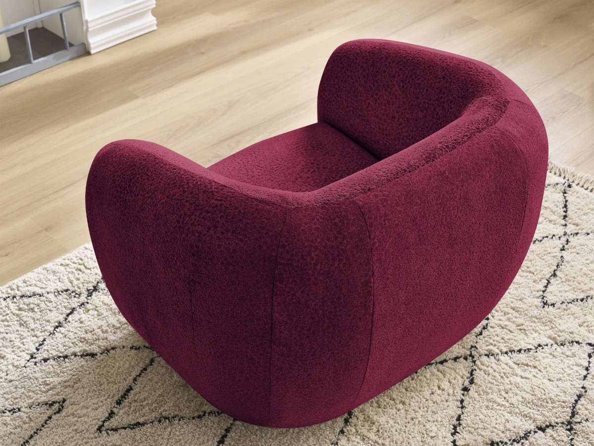 Bobochic Celine Sessel Strukturstoff Rot