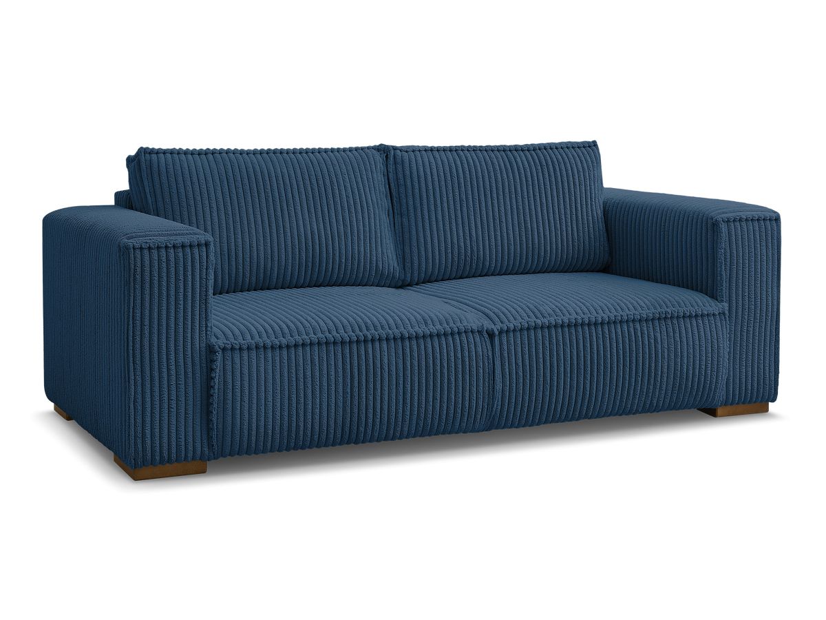 Bobochic Chelsea Sofa 2-Sitzer Breitcord weich Dunkelblau