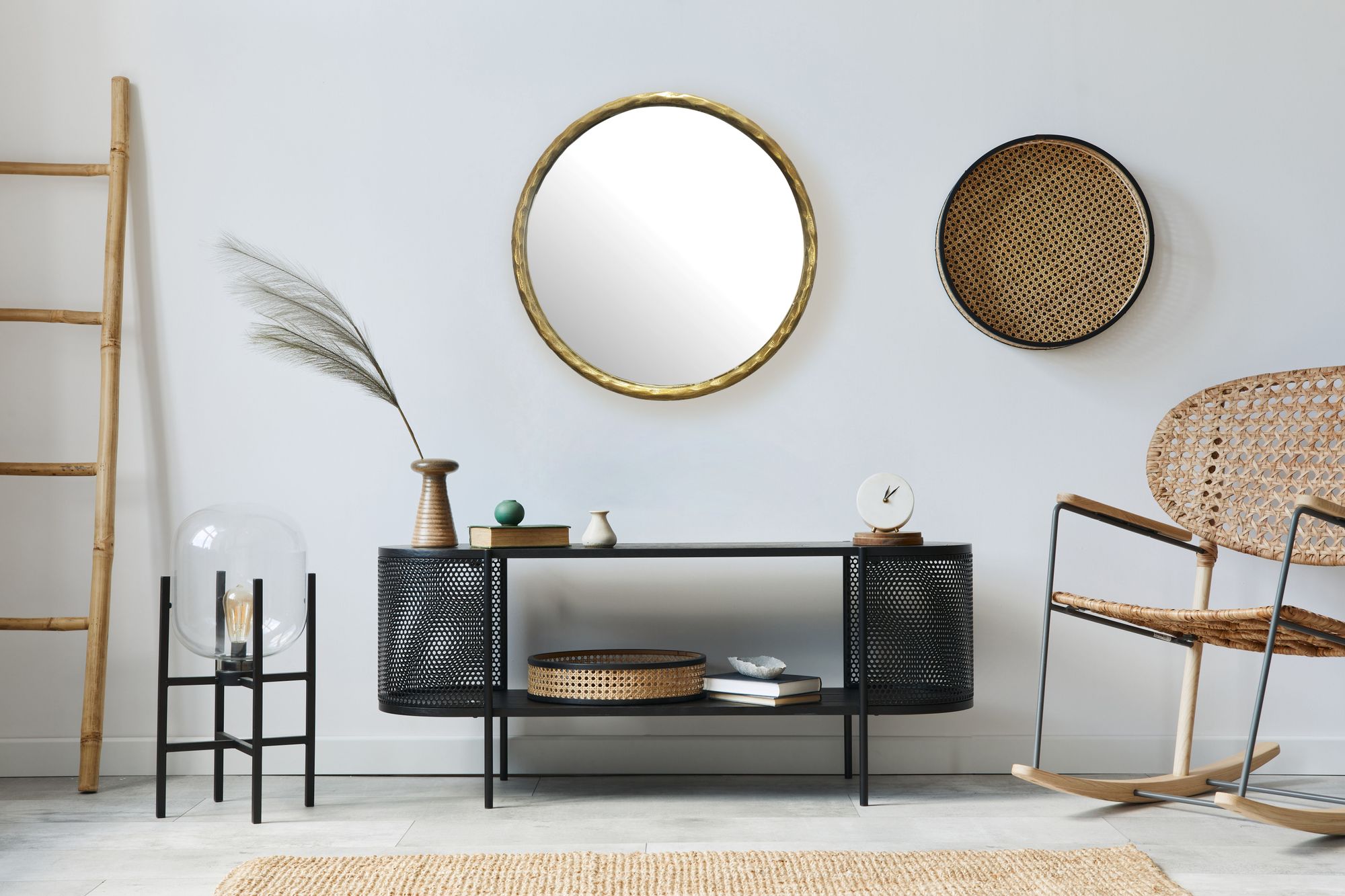 Wandspiegel Heggenes Gold Ø 60 cm
